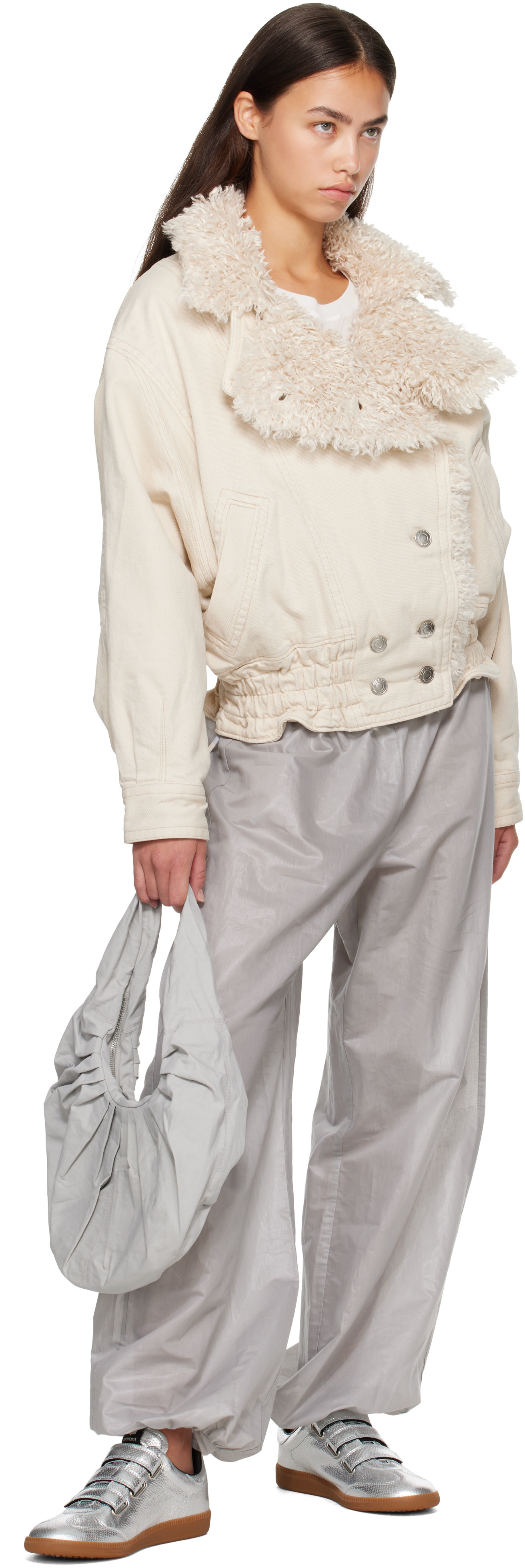 BELLE ANNA - Mini sac Miu gris