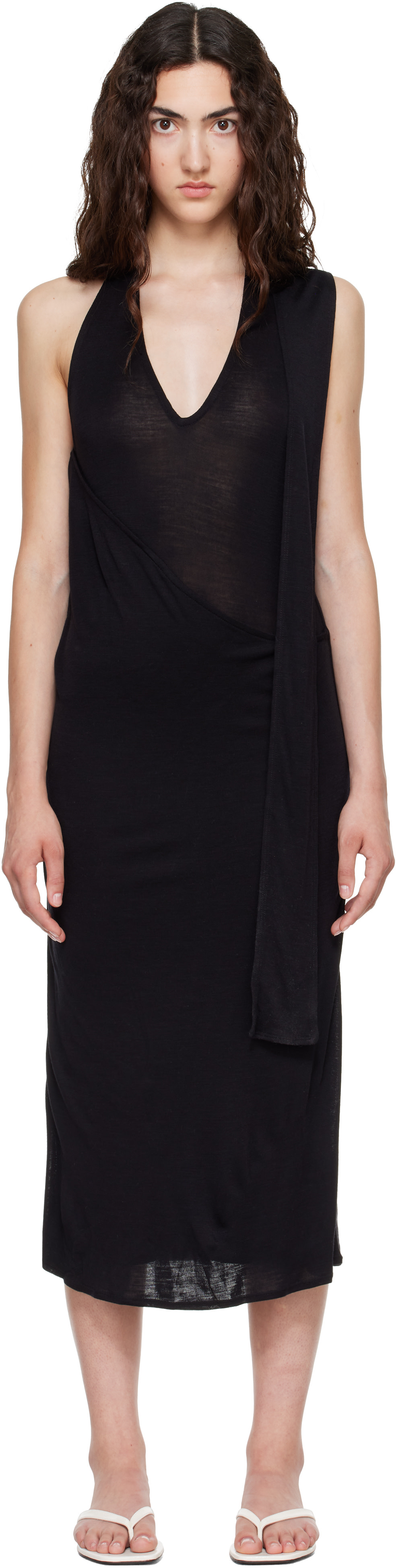 BELLE ANNA - Robe midi Duo noire