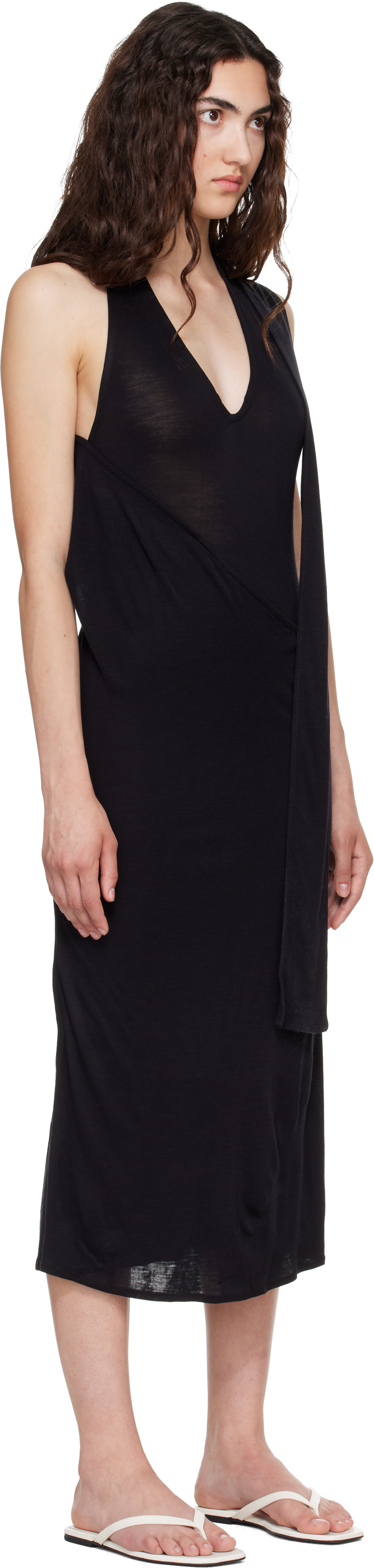 BELLE ANNA - Robe midi Duo noire
