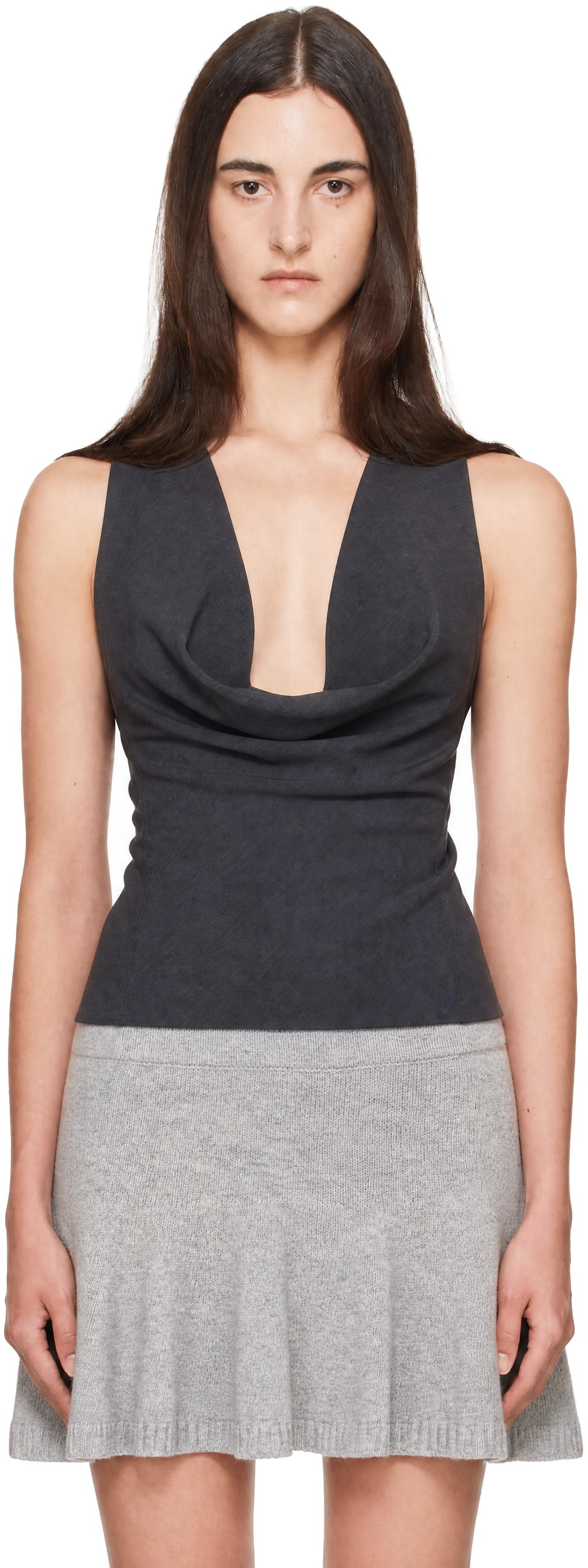 BELLE ANNA - Haut Maxim gris