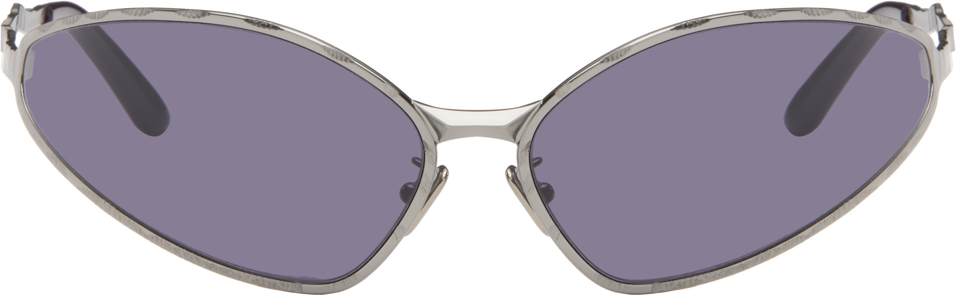 パーツ kubo3104 Kuboraum: Gunmetal H33 Sunglasses | SSENSE