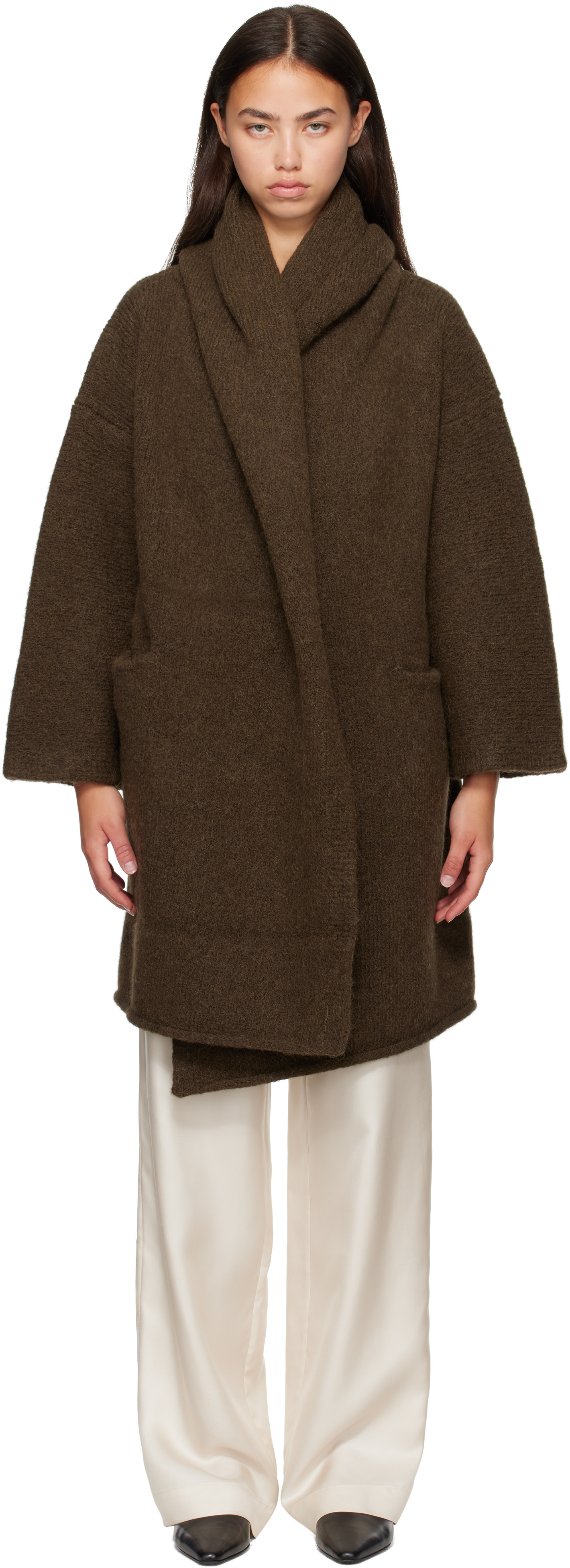 Lauren Manoogian: Khaki Capote Coat | SSENSE