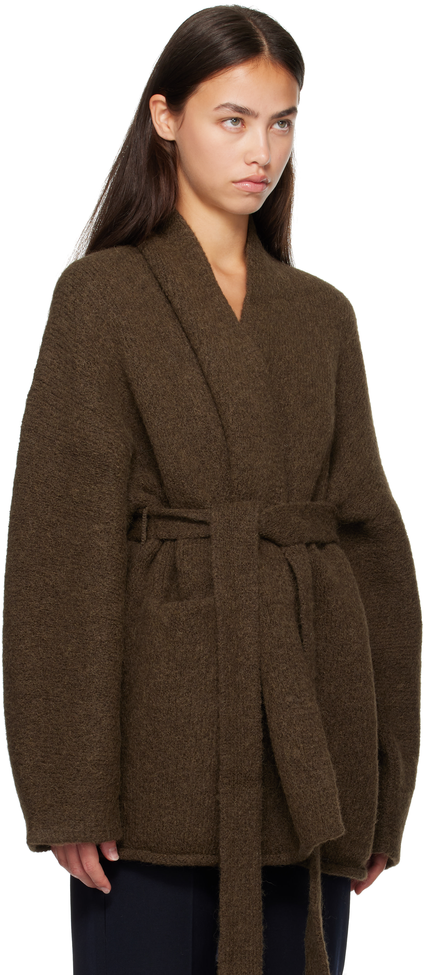 Lauren Manoogian: Khaki Coto Cardigan | SSENSE