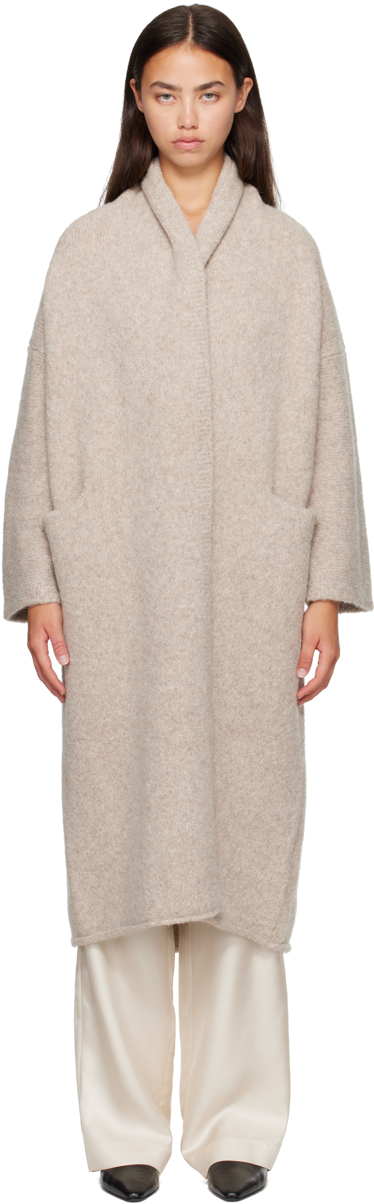 Lauren Manoogian: Off-White Long Shawl Cardigan | SSENSE