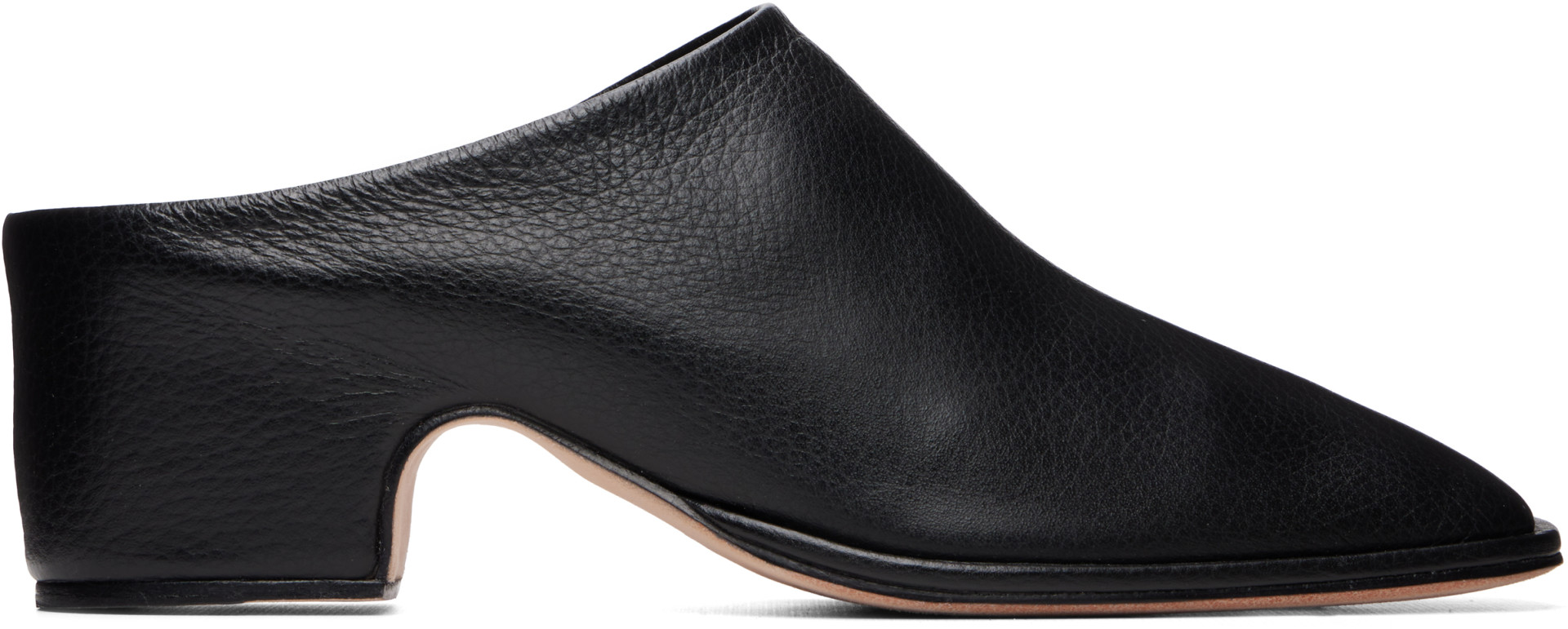 Lauren Manoogian: Black Square Arch Mules | SSENSE