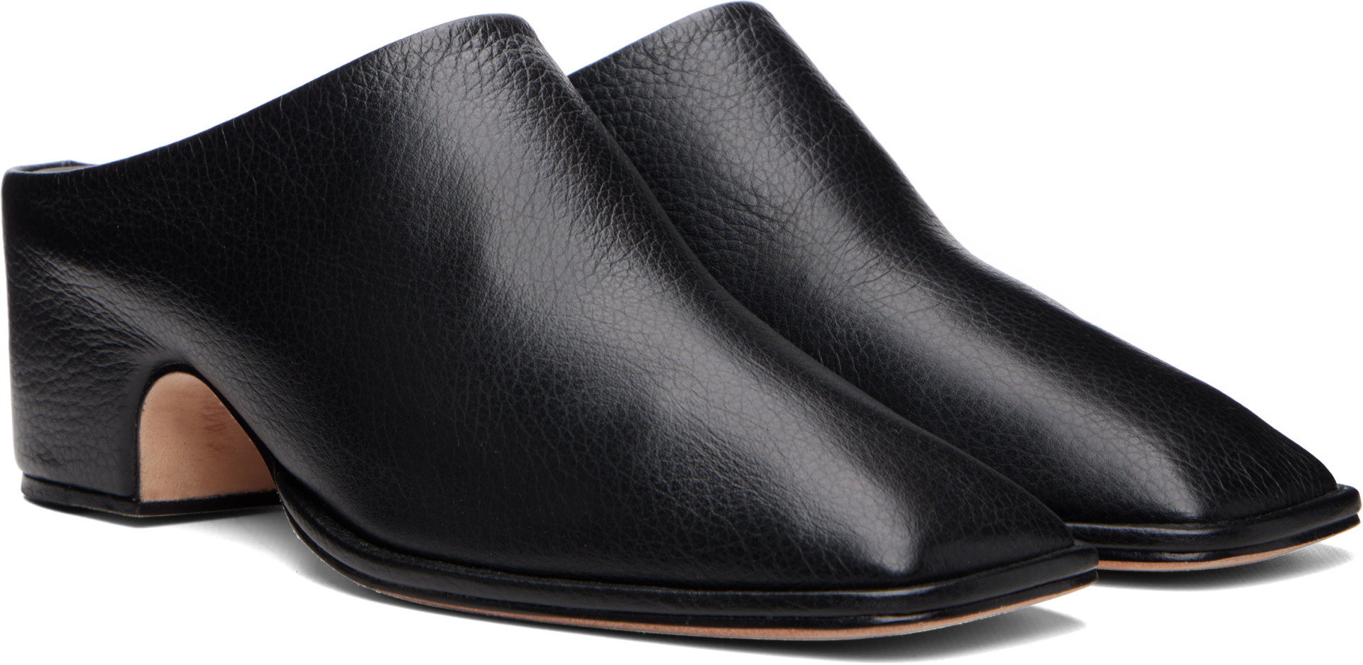 Lauren Manoogian: Black Square Arch Mules | SSENSE