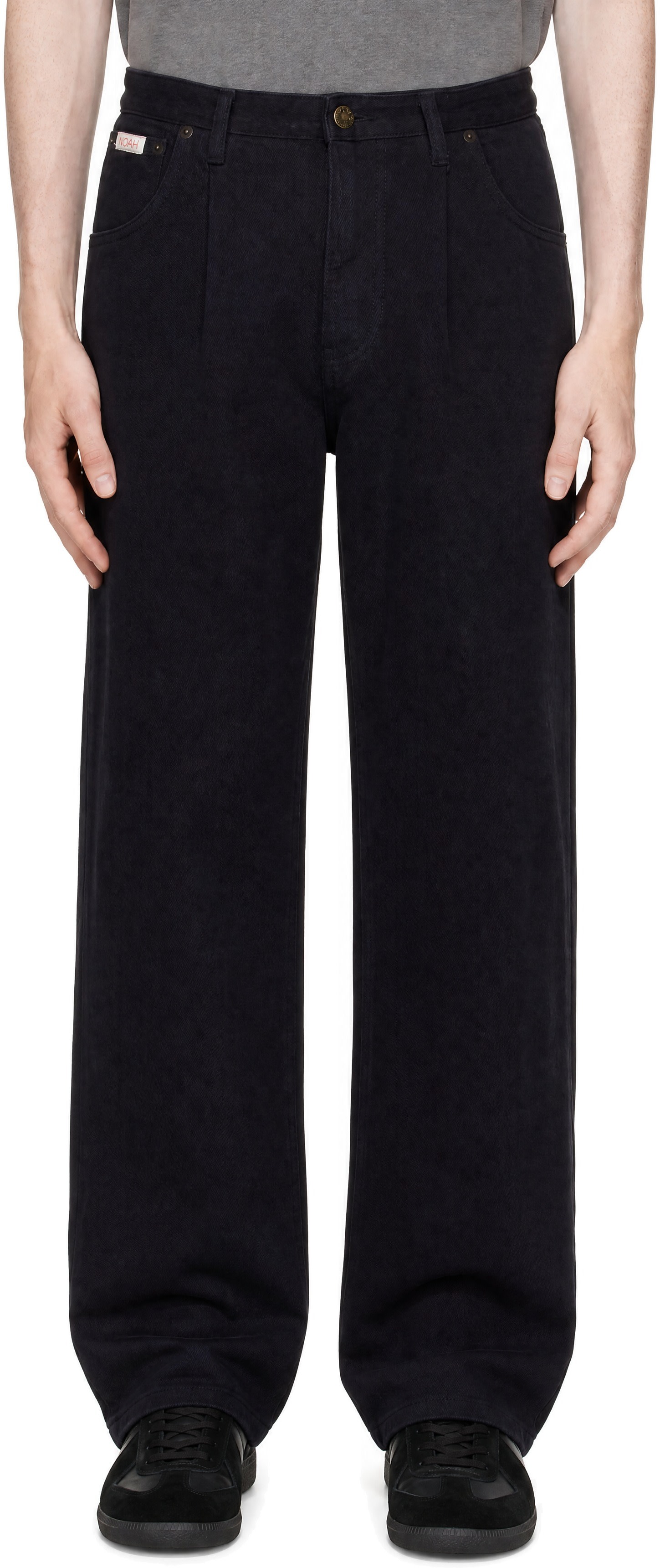Noah - Purple Brushed Pleated Jeans