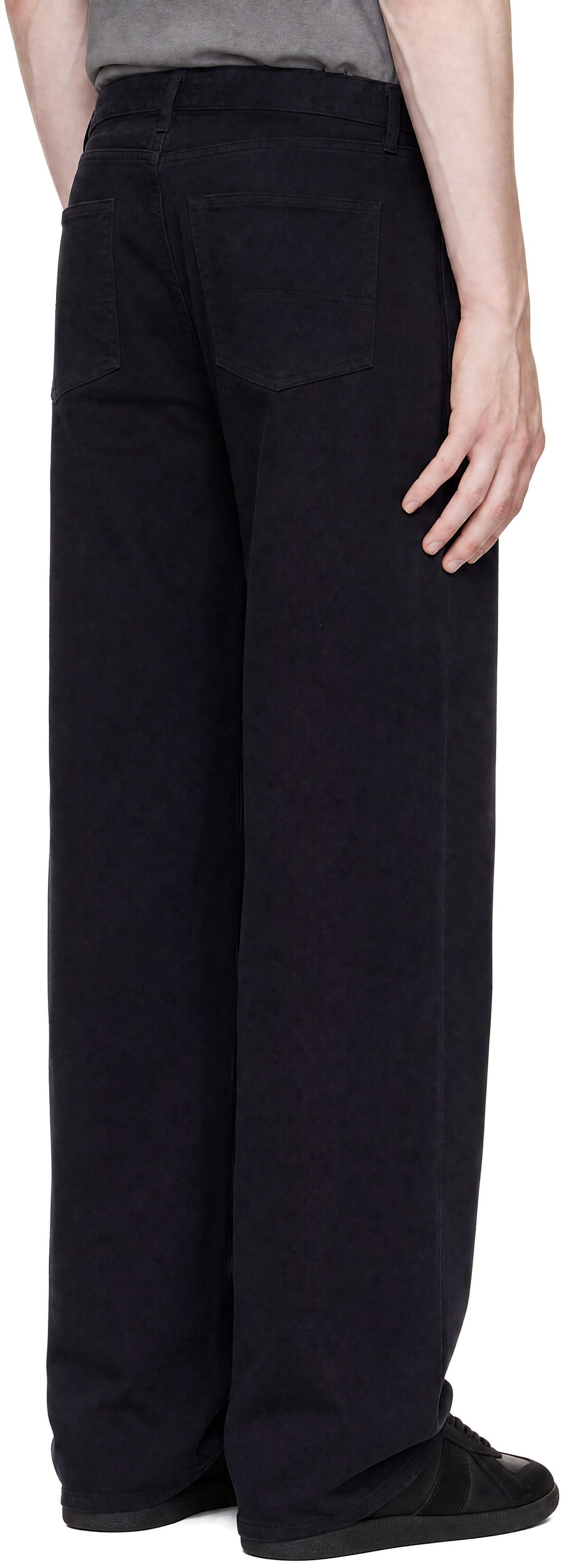 Noah - Purple Brushed Pleated Jeans