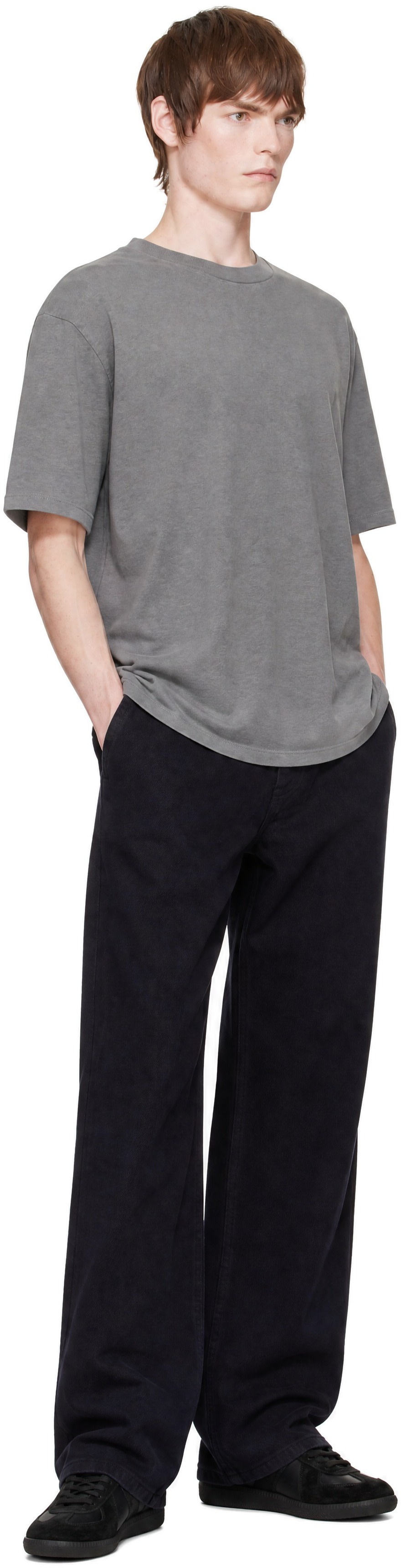 Noah - Purple Brushed Pleated Jeans