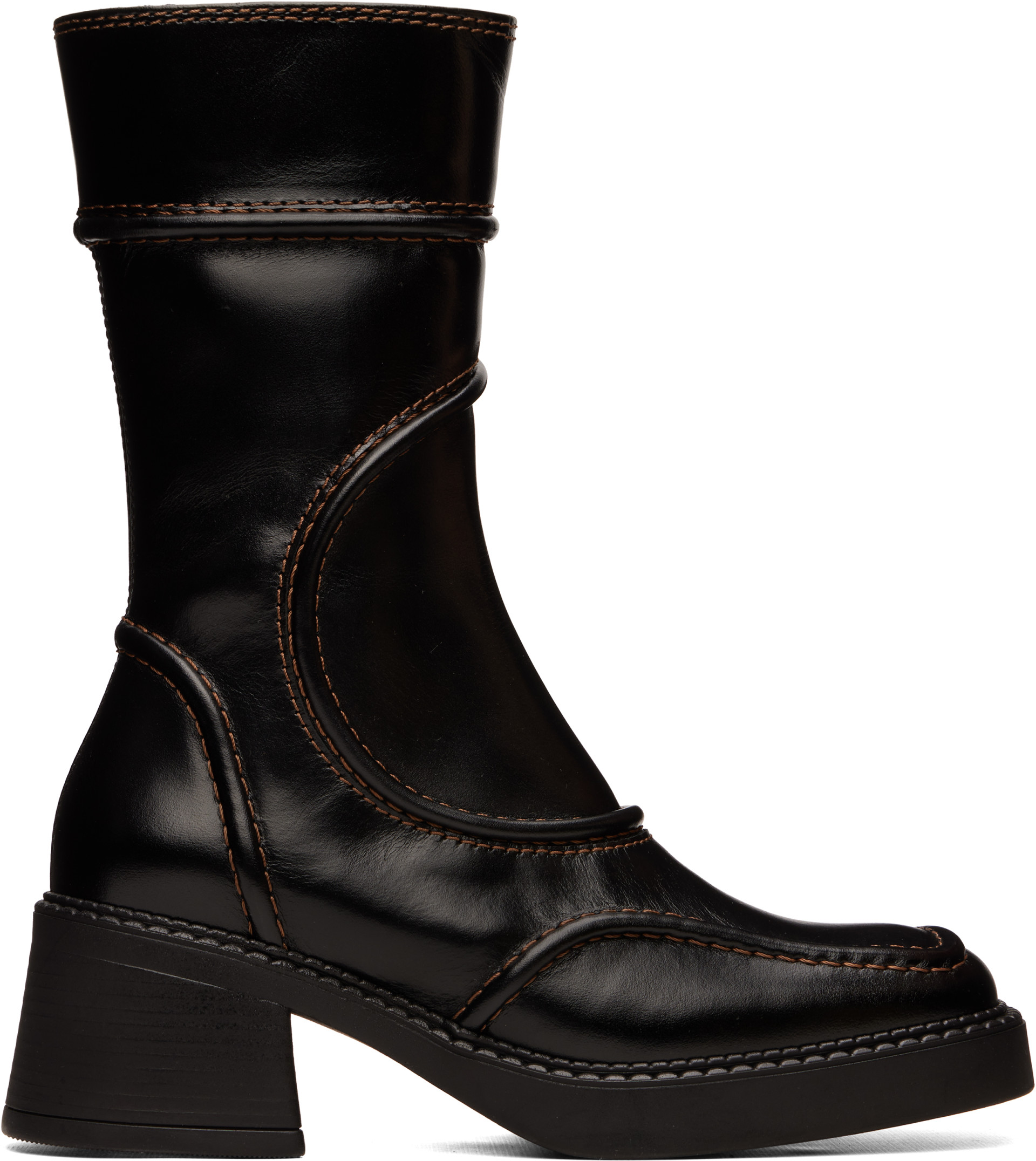 Miista - Bottes Malene brunes