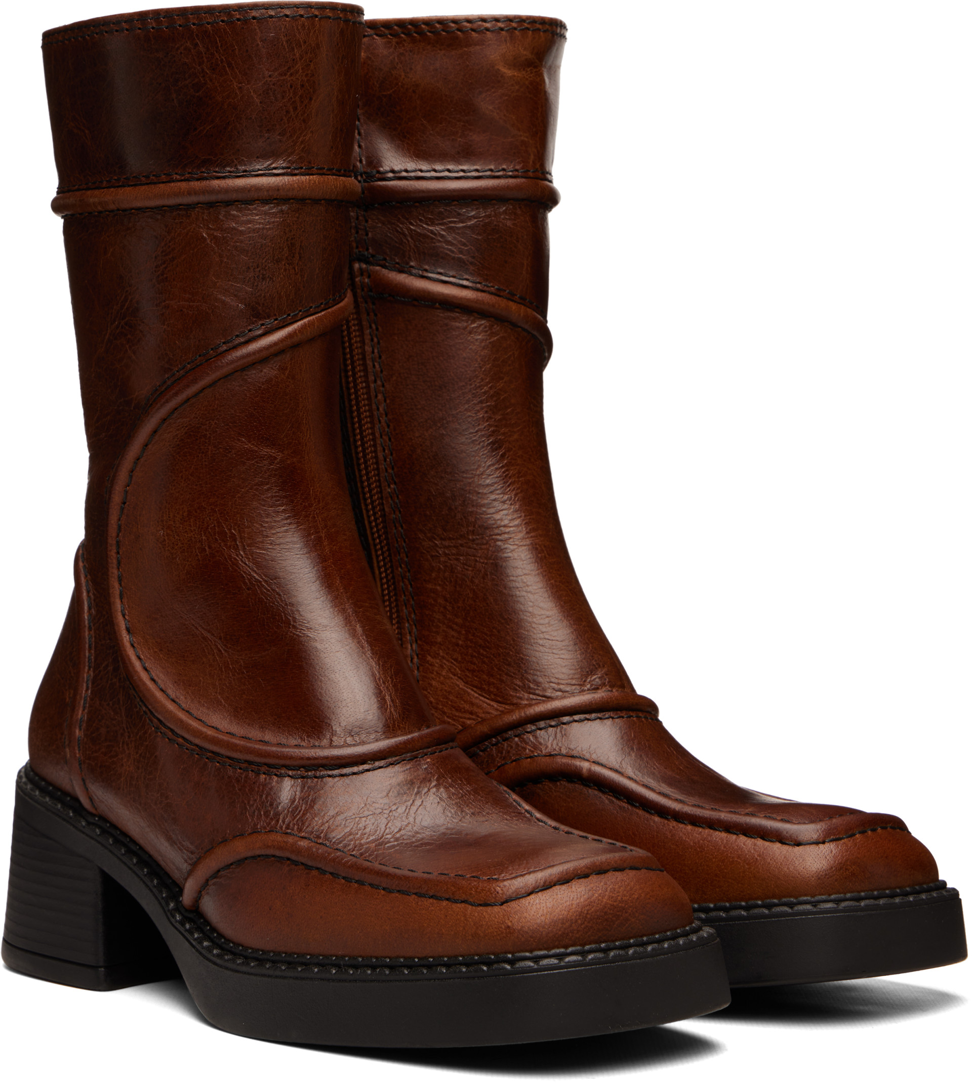Miista - Bottes Malene brunes