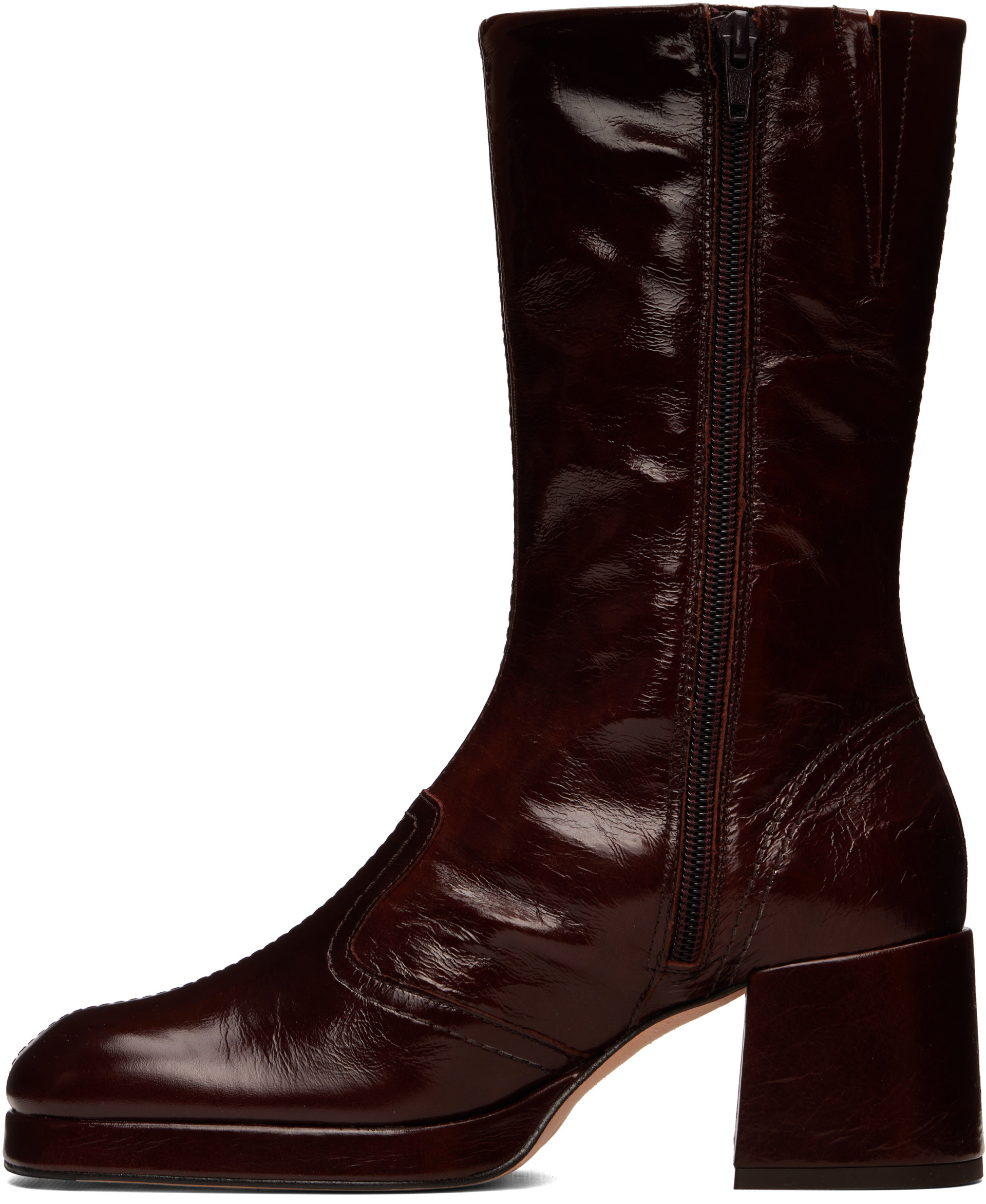 Miista - Bottes Cass brunes