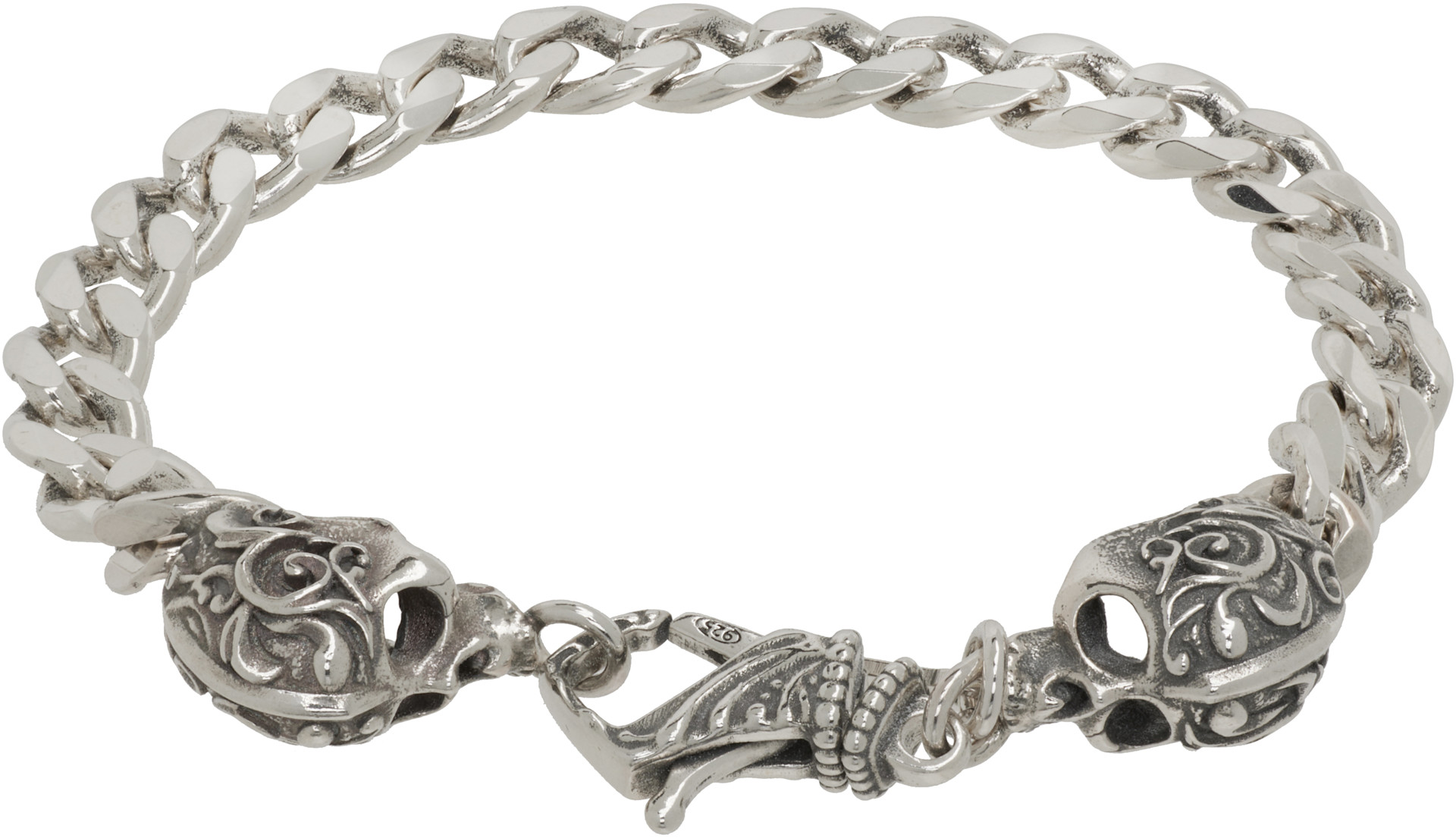 Emanuele Bicocchi - Small Chain Skull Bracelet