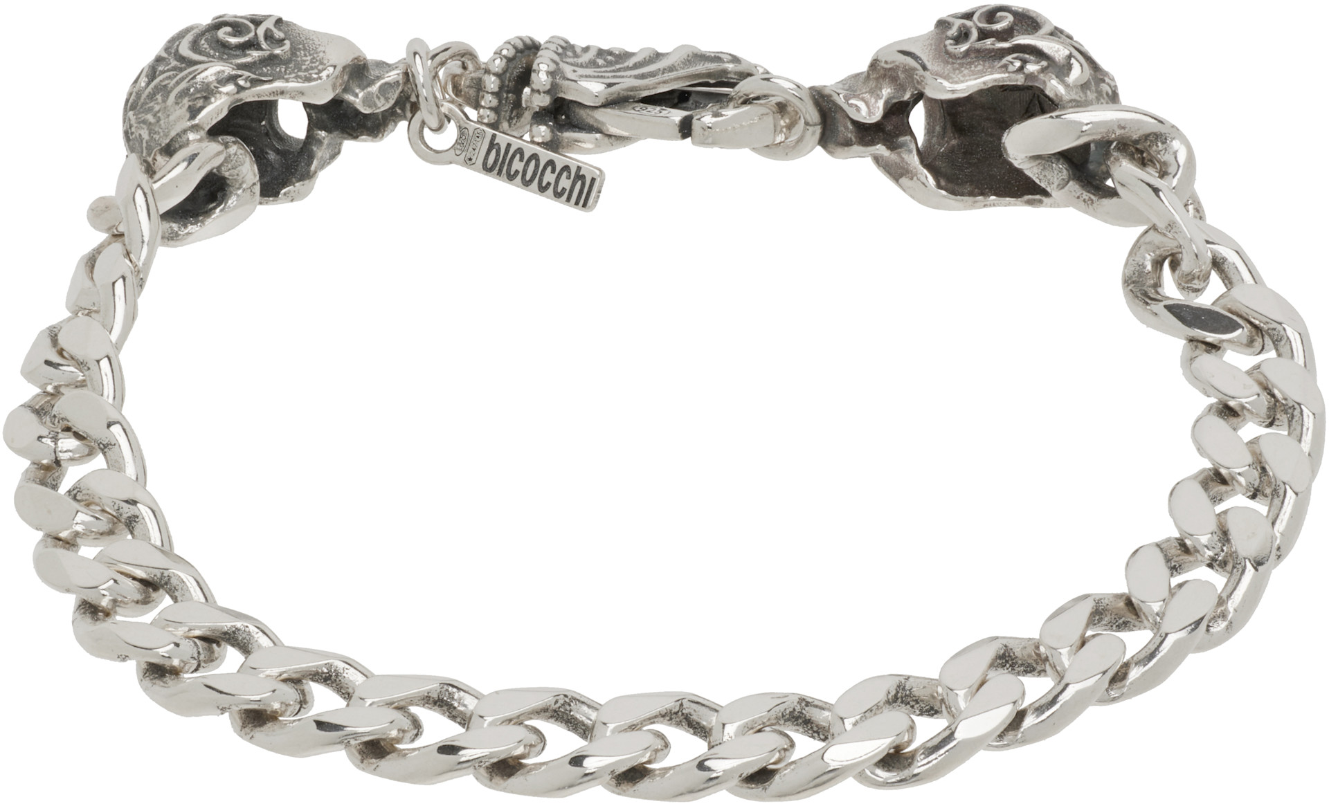 Emanuele Bicocchi - Small Chain Skull Bracelet