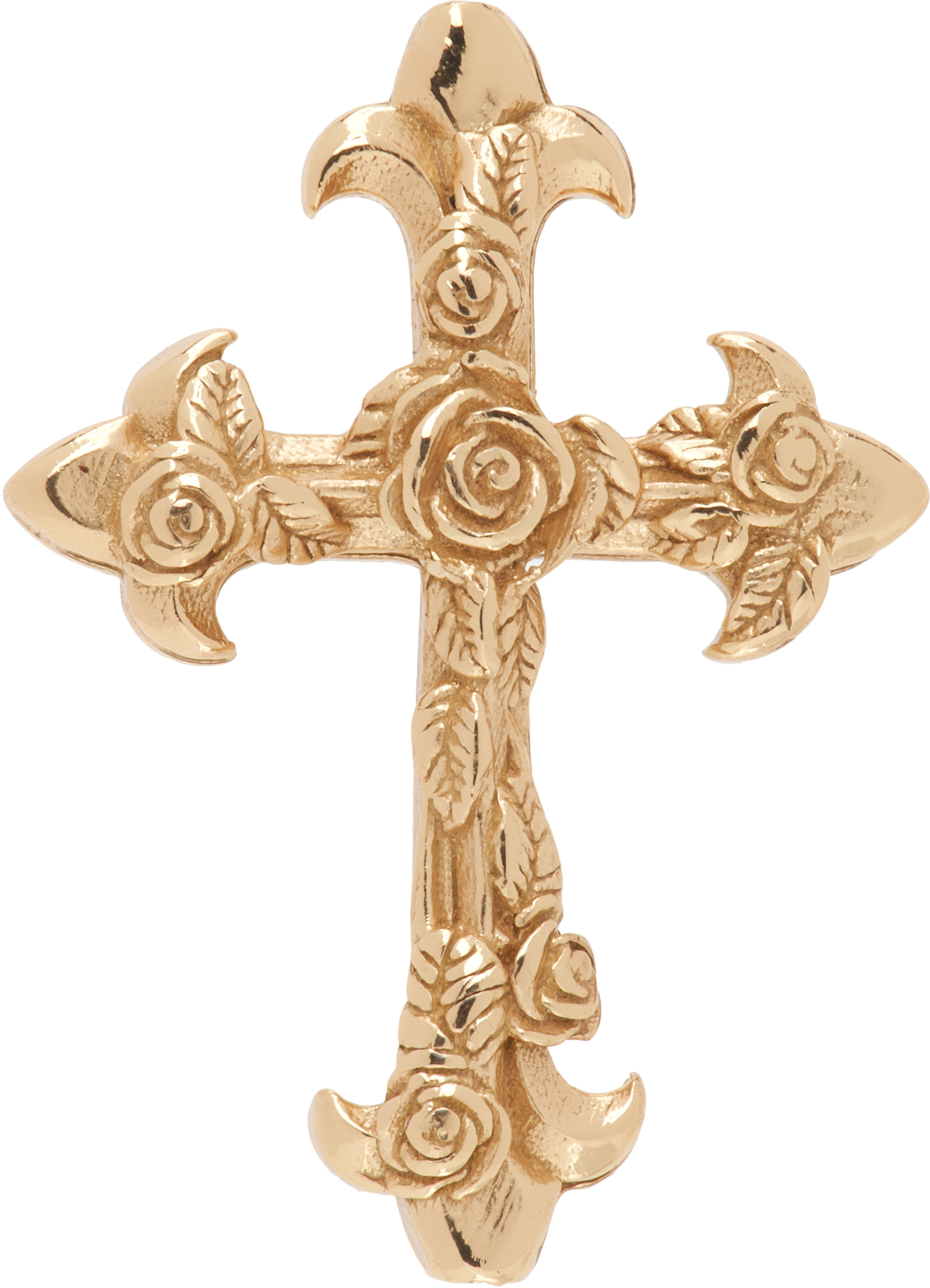 Emanuele Bicocchi - Rose Cross Stud Single Earring