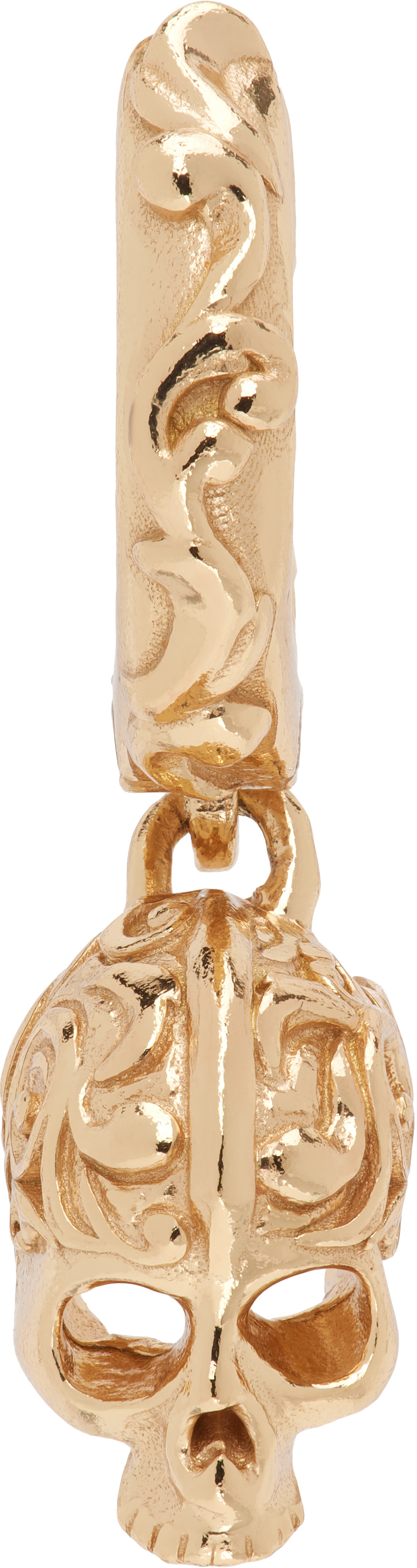 Emanuele Bicocchi - ゴールド Skull シングルピアス