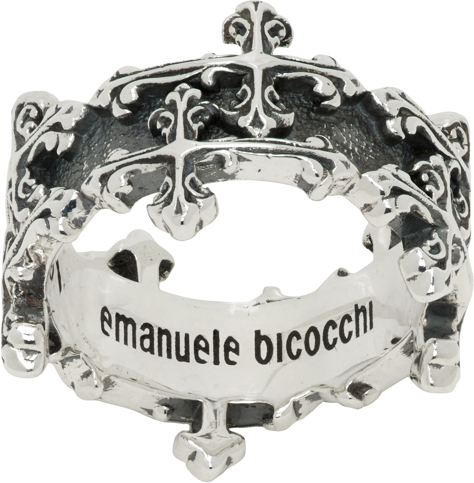 Emanuele Bicocchi - Avelli Cross Double Band Ring