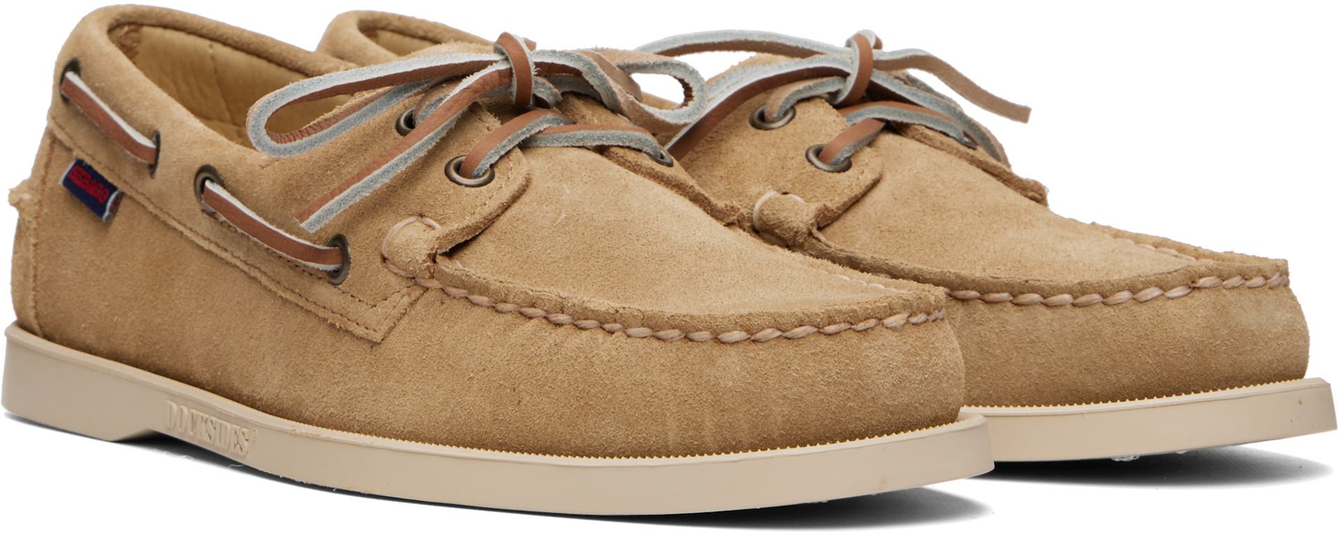 Sebago: ベージュ Portland Flesh Out デッキシューズ | SSENSE 日本