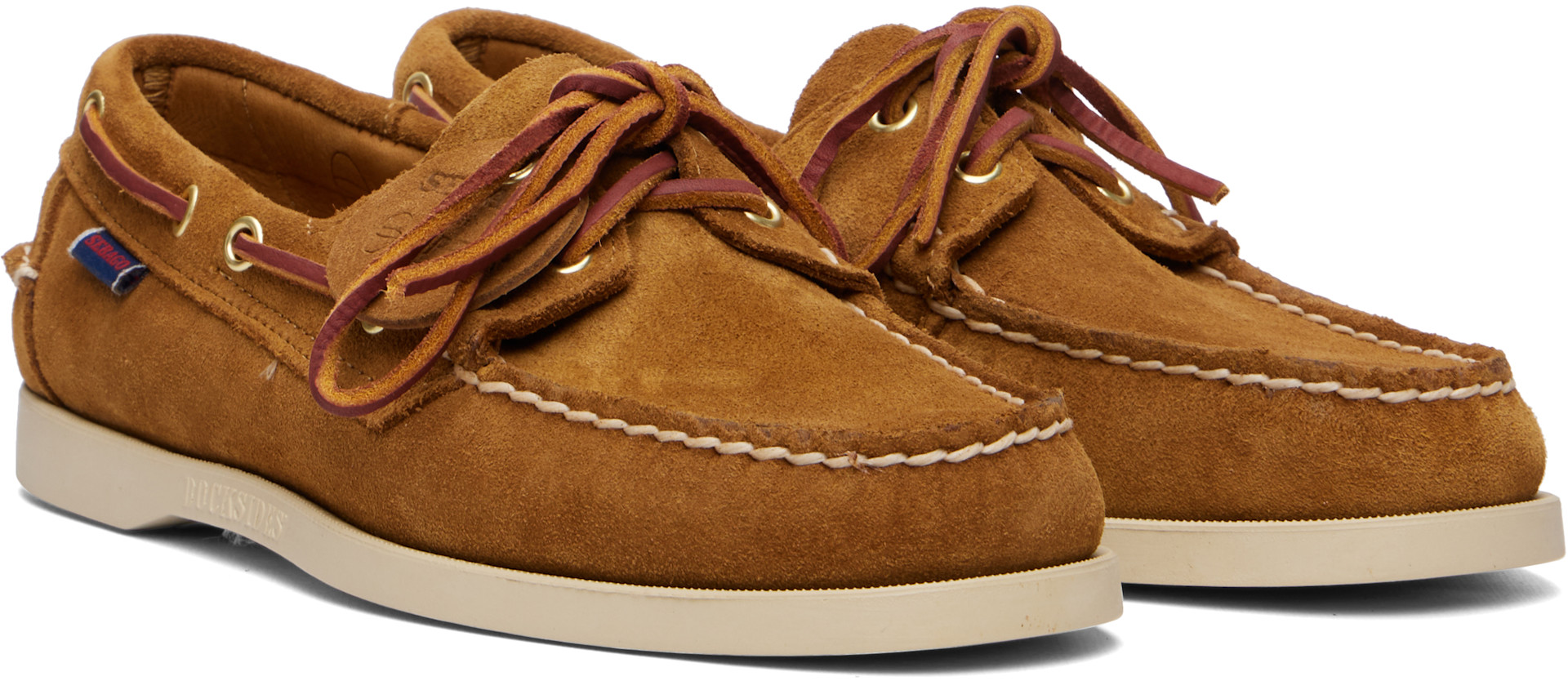 Sebago: ベージュ Portland Artisan Ox デッキシューズ | SSENSE 日本
