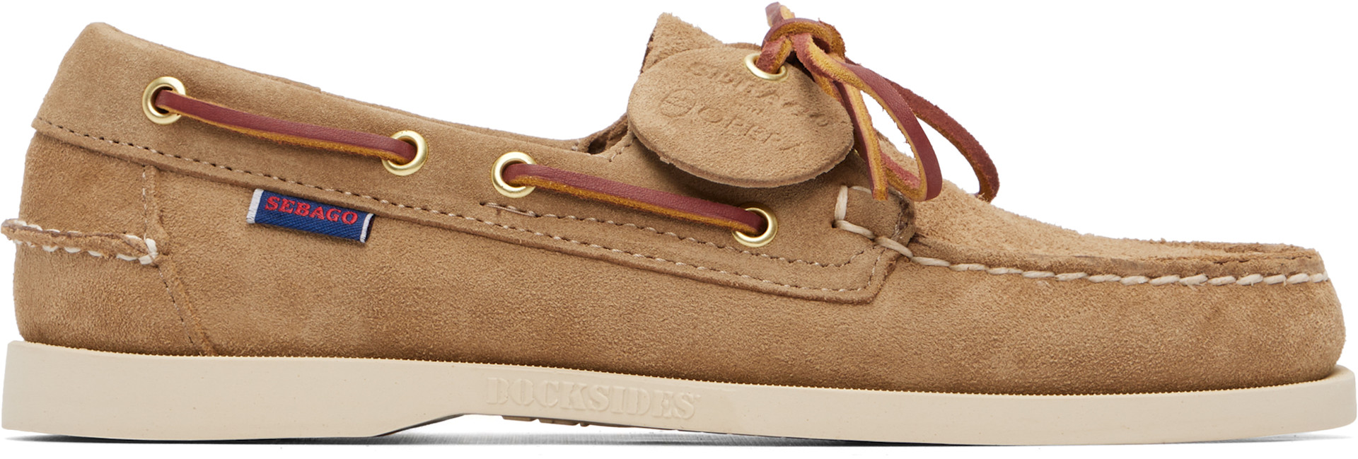 Sebago: ベージュ Portland Artisan Ox デッキシューズ | SSENSE 日本