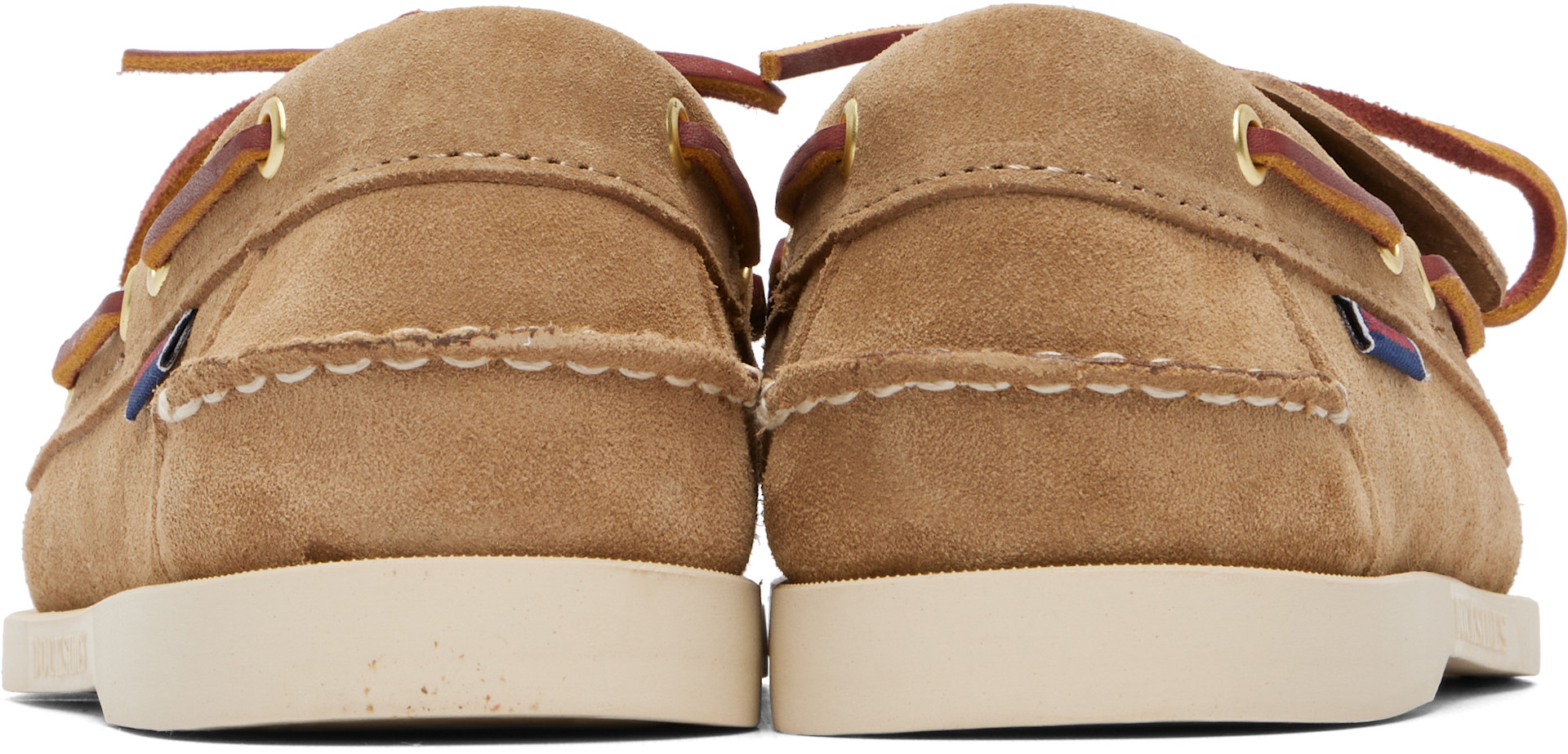 Sebago: ベージュ Portland Artisan Ox デッキシューズ | SSENSE 日本