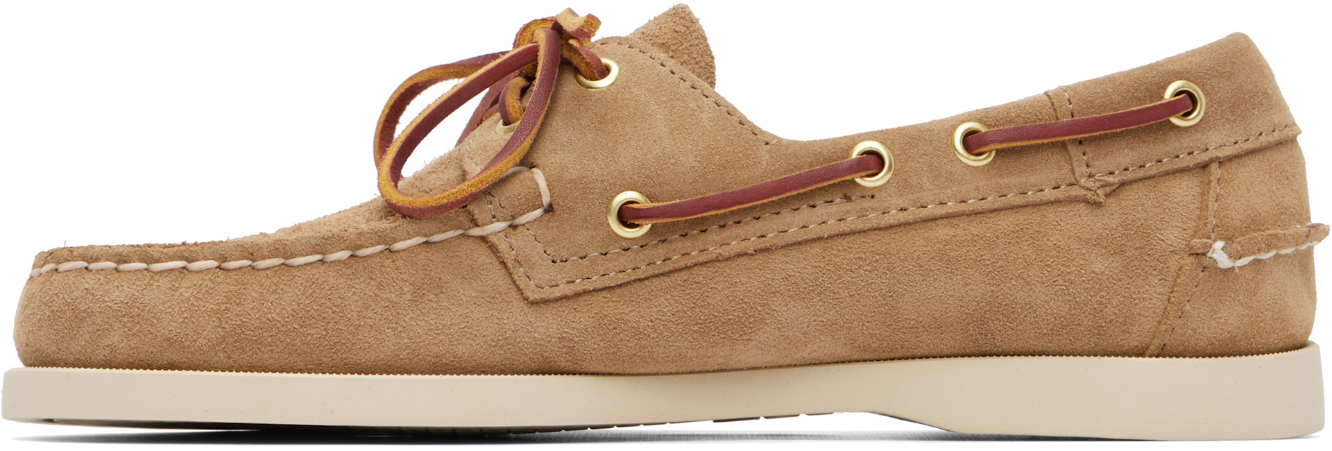 新品級✨SEBAGO セバゴ デッキシューズ レザー EU41ベージュ 革紐 Sebago: ベージュ Portland Artisan Ox デッキシューズ | SSENSE 日本