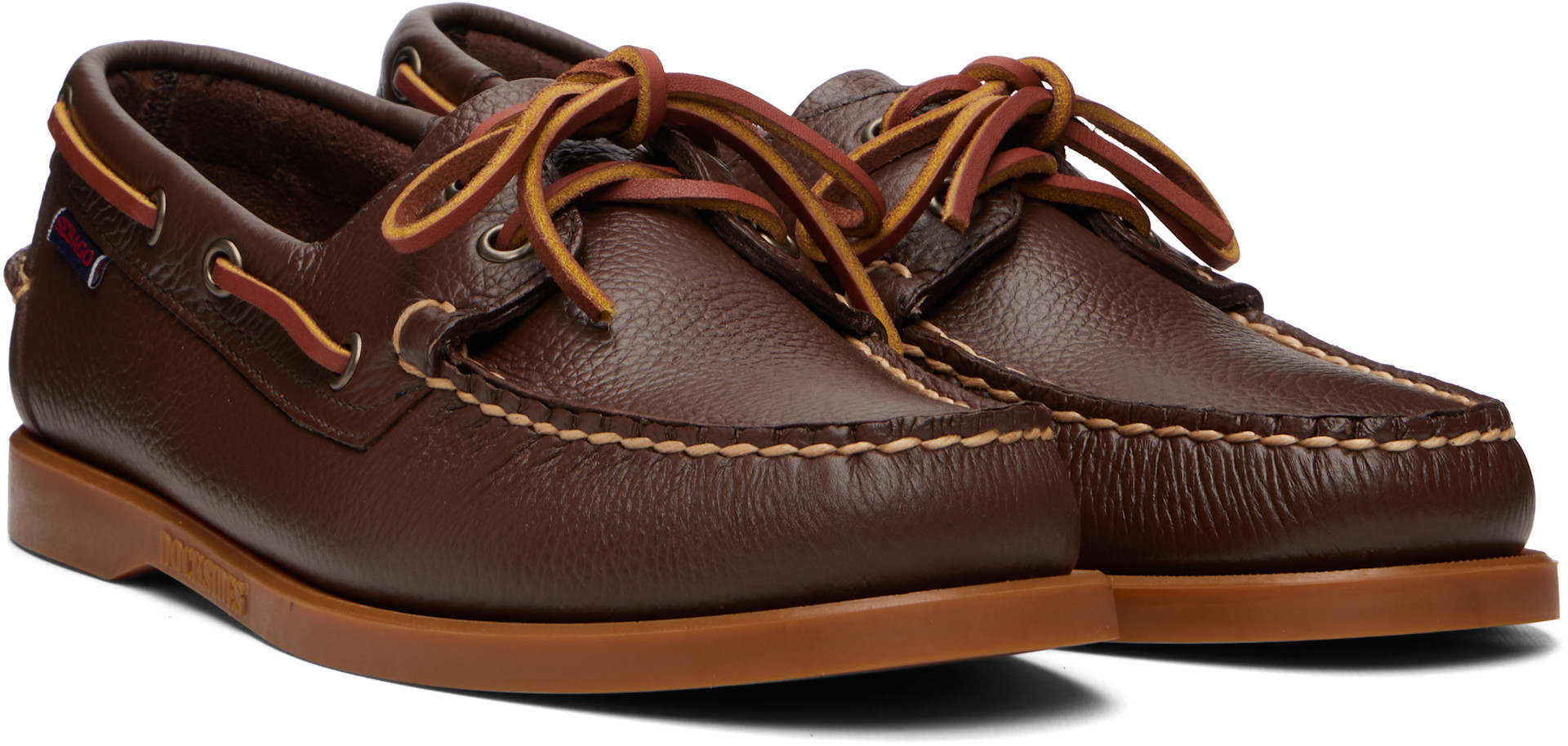 Sebago: ブラウン Portland Martellato デッキシューズ | SSENSE 日本