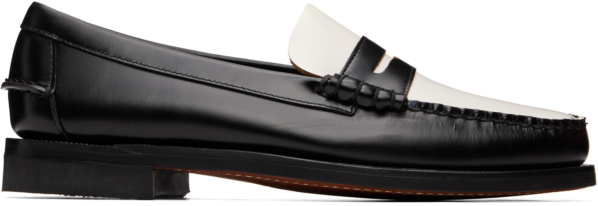 Sebago - Flâneurs Dan noir et blanc