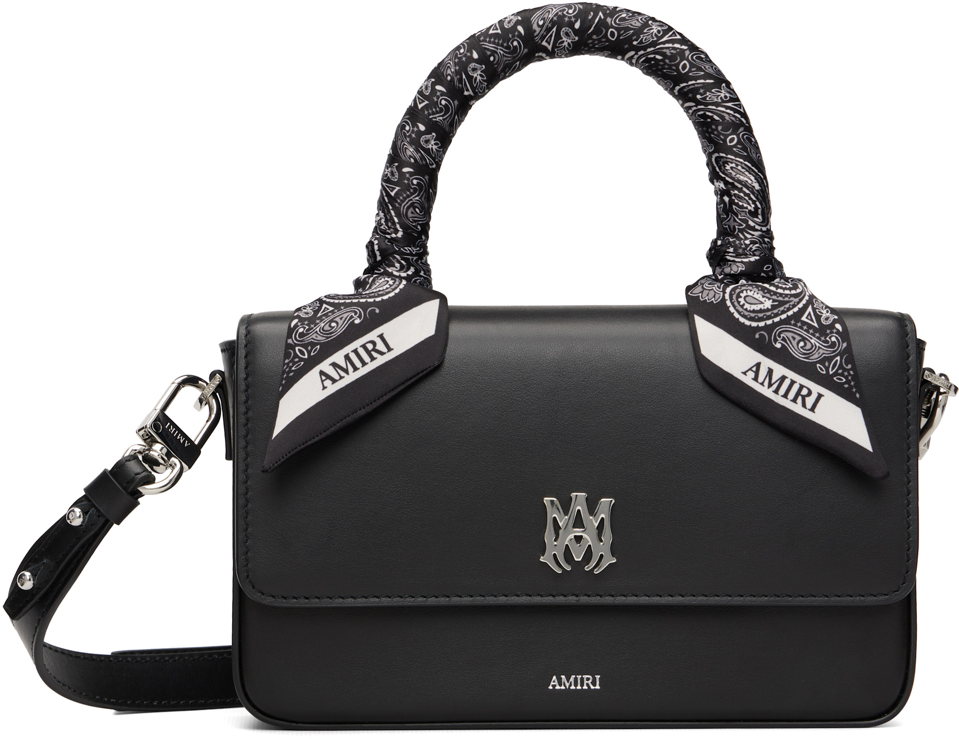 AMIRI AKBAKEY BLK アミリ AMIRI: Black Micro Long MA Bag | SSENSE