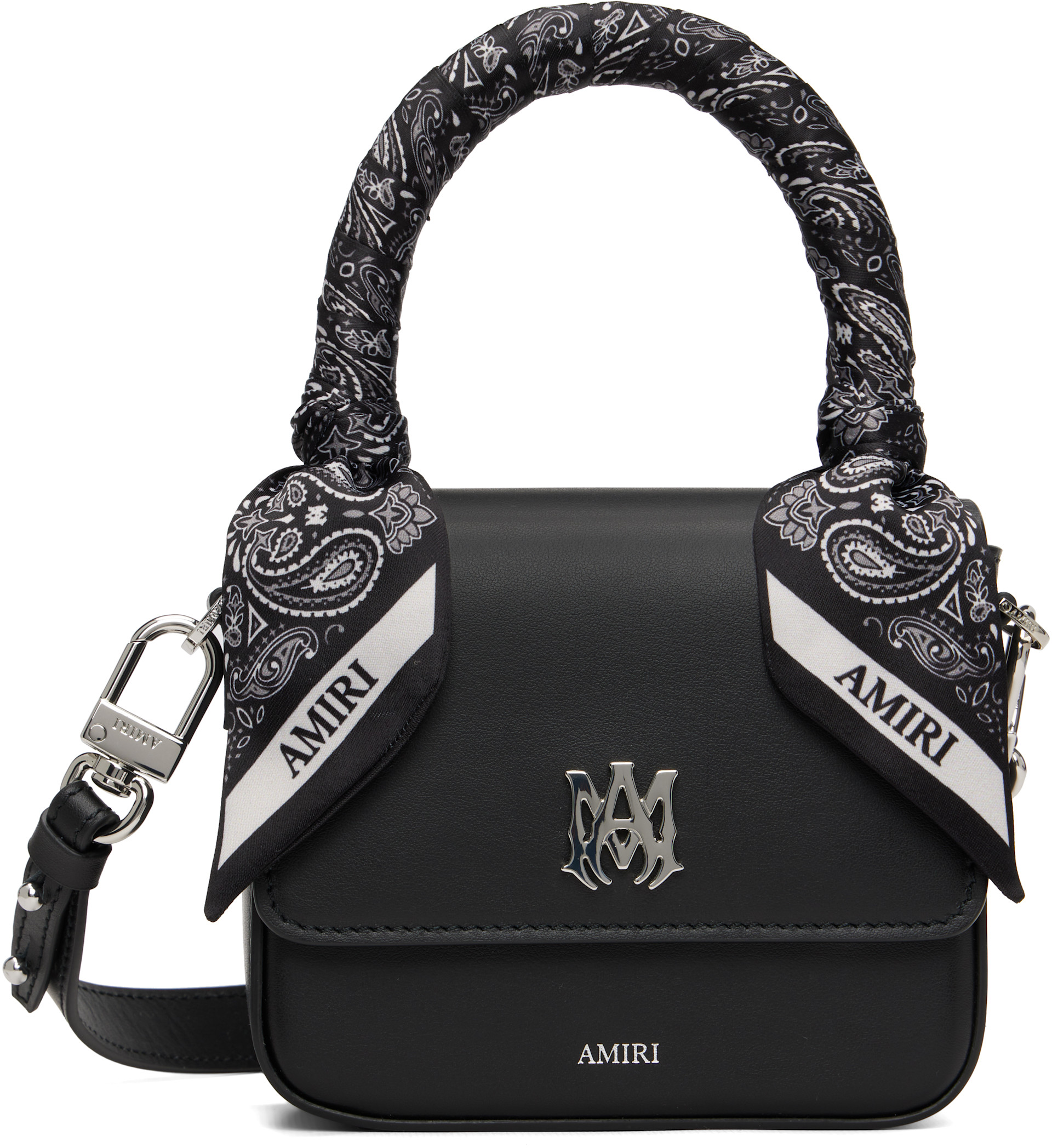 AMIRI - Micro sac noir à monogramme