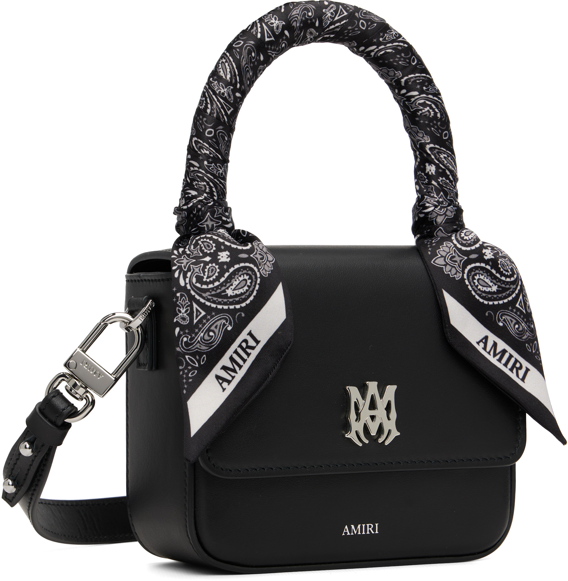 AMIRI - Micro sac noir à monogramme