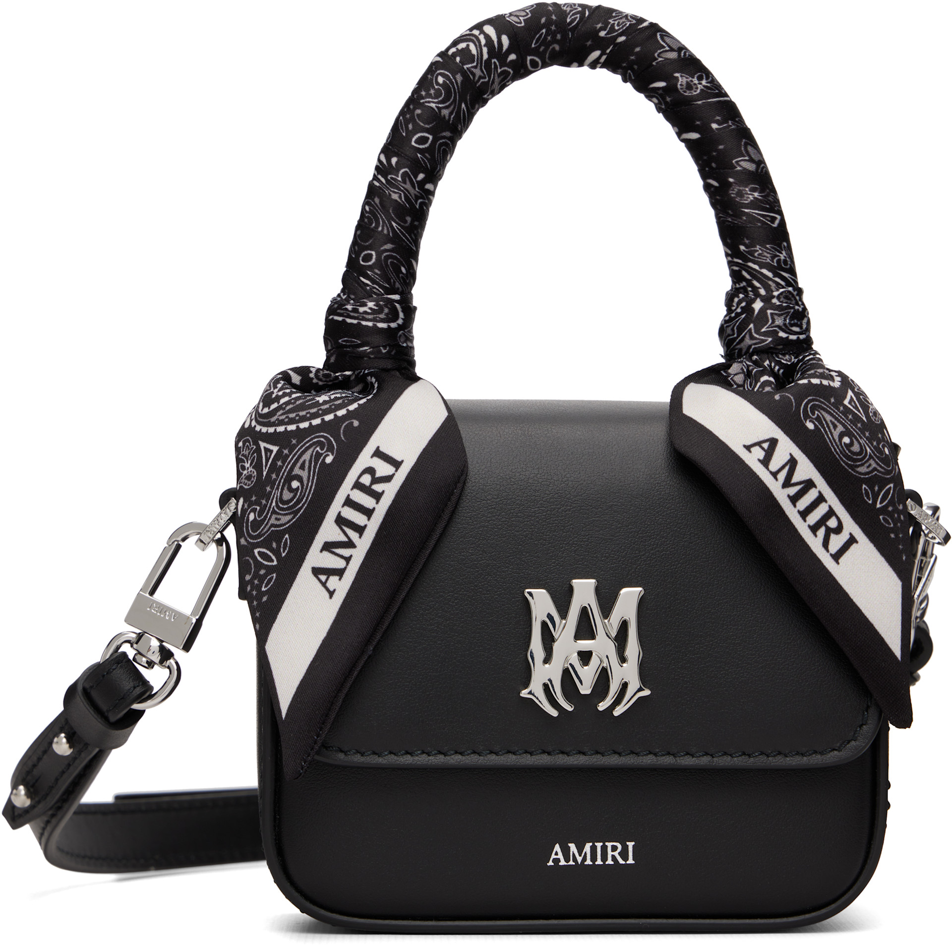 AMIRI - Nano sac noir à monogramme