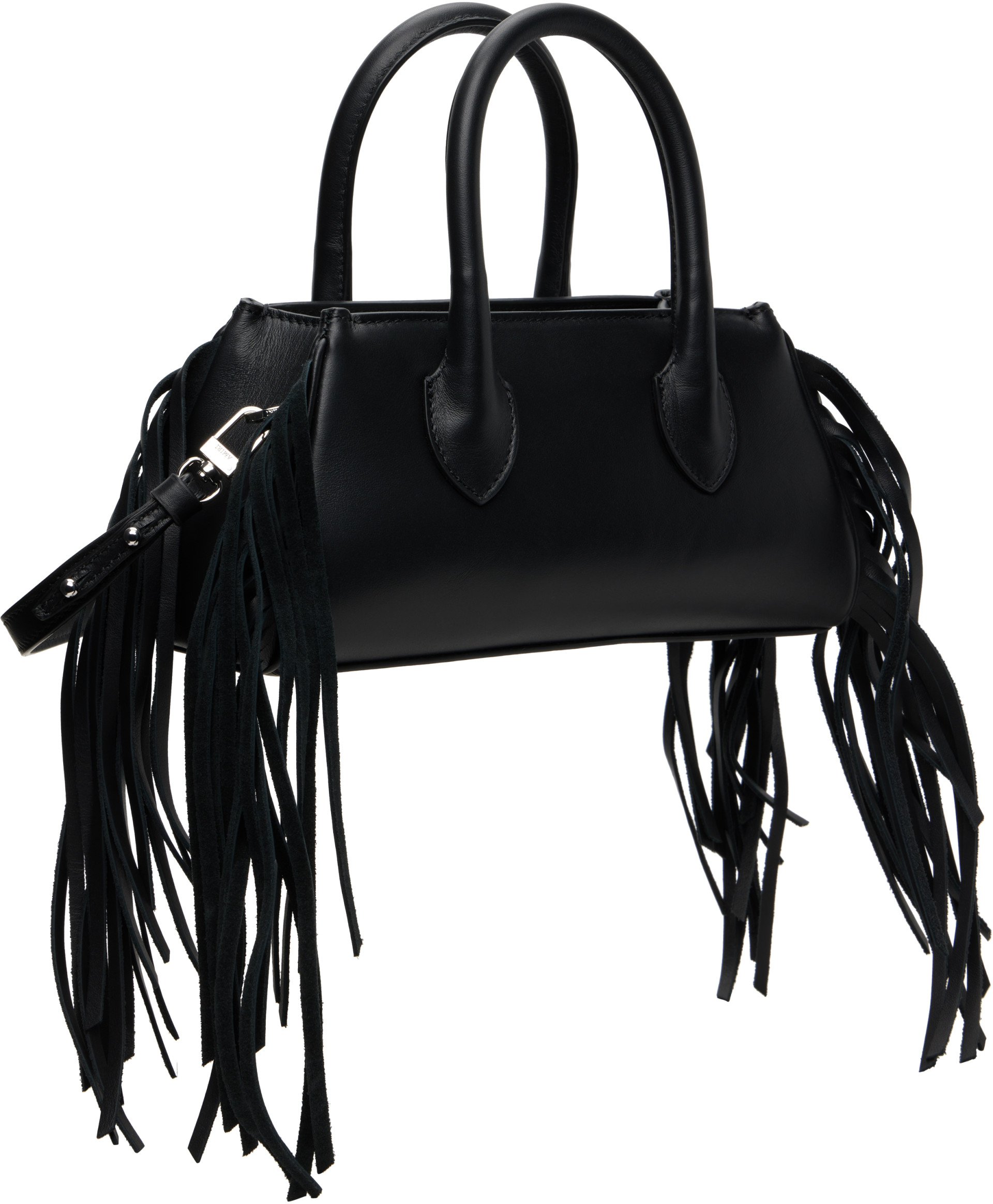 AMIRI - Micro sac Honey noir à franges