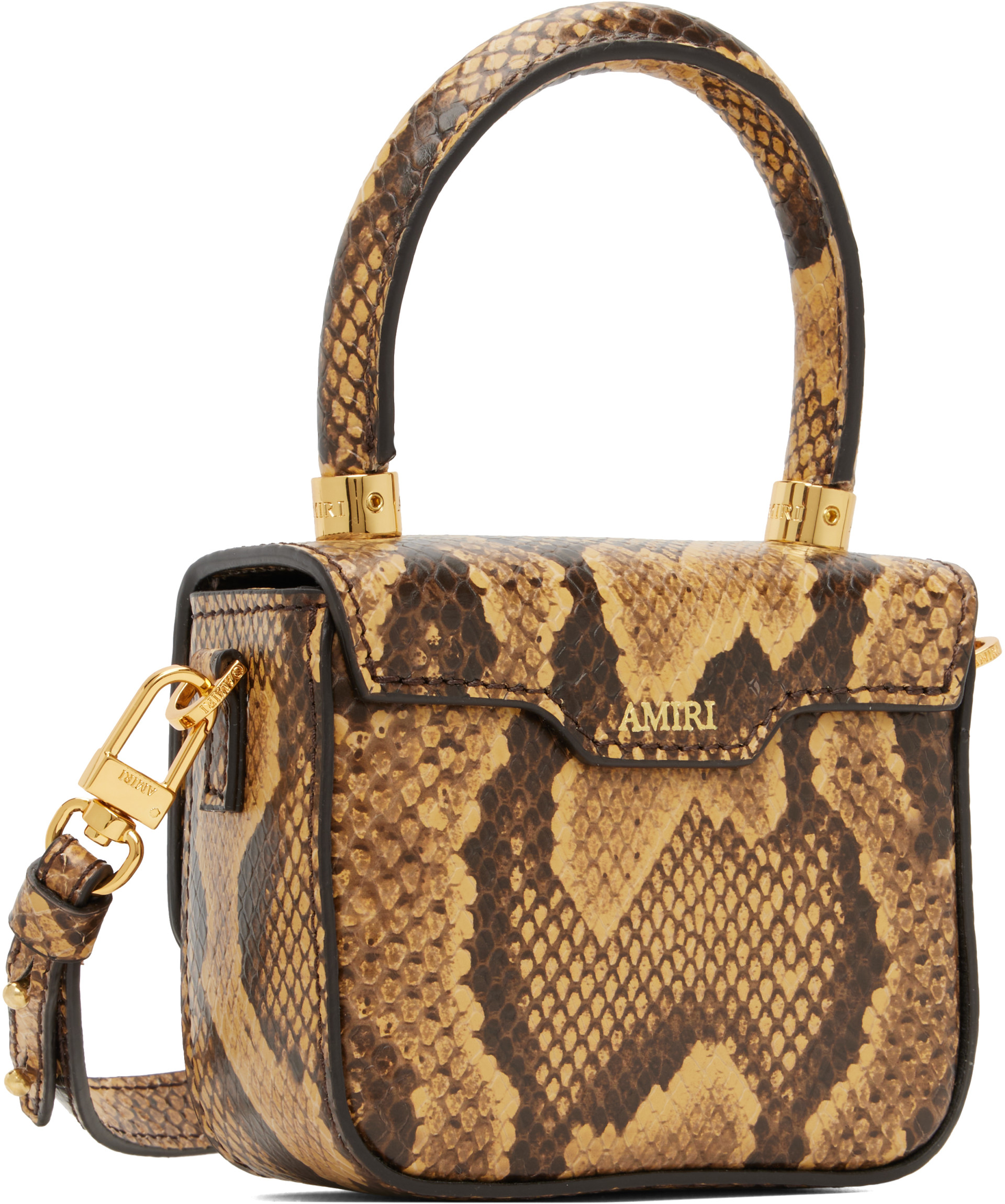 AMIRI - Brown Python Nano MA Bag
