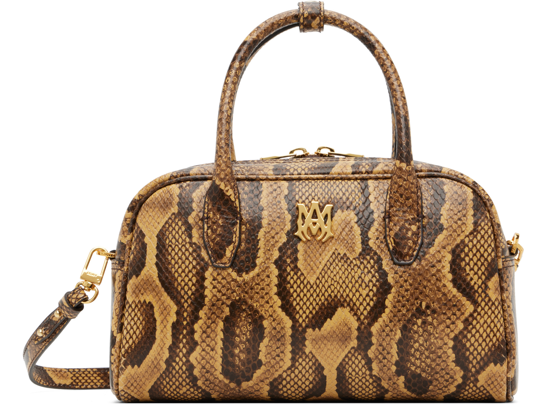 AMIRI - Brown Python MA Bowling Bag
