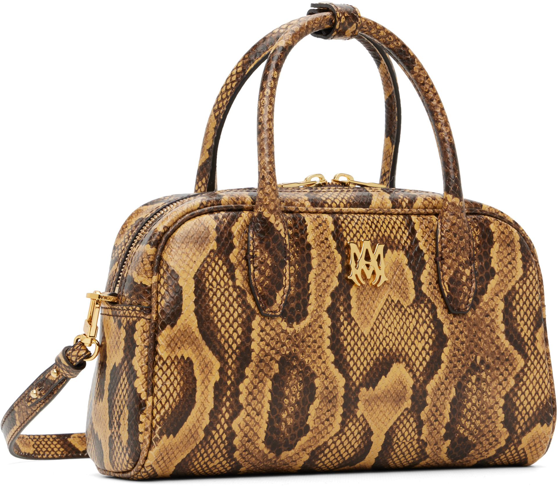 AMIRI - Brown Python MA Bowling Bag