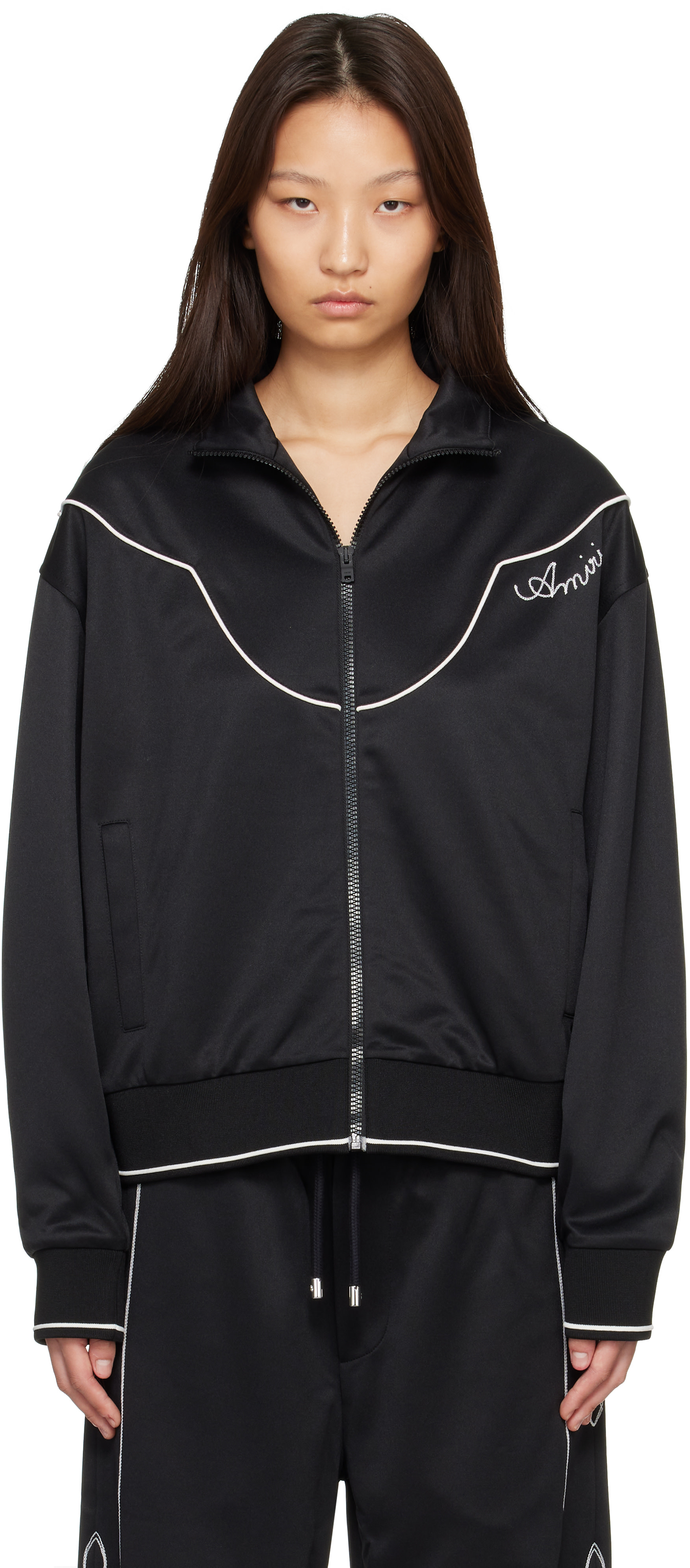 AMIRI: ブラック 'AMIRI Lasso' Western トラックジャケット | SSENSE 日本