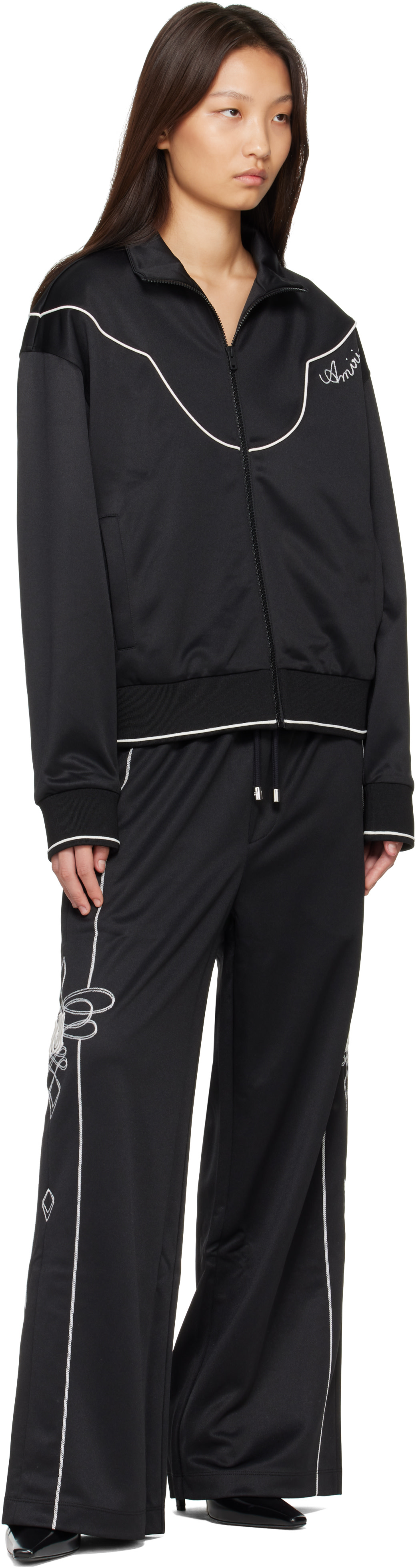 AMIRI: ブラック 'AMIRI Lasso' Western トラックジャケット | SSENSE 日本