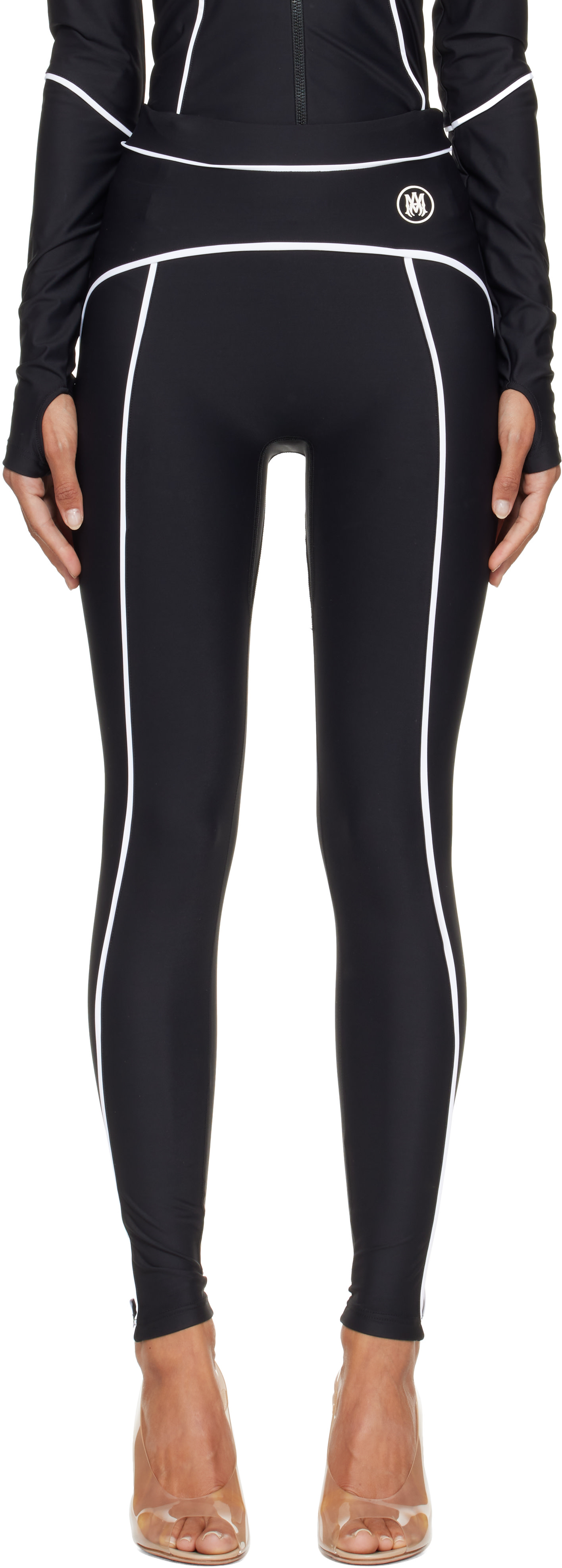 AMIRI - Legging noir à monogramme
