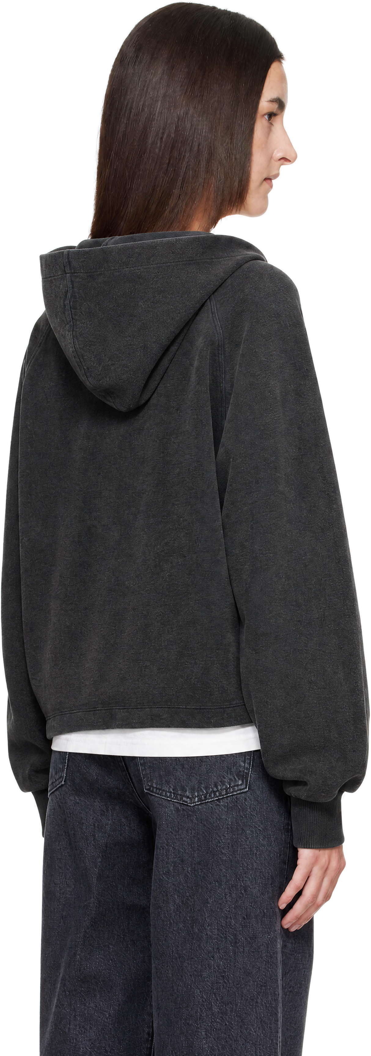 AMIRI - Pull à capuche gris à image à logo