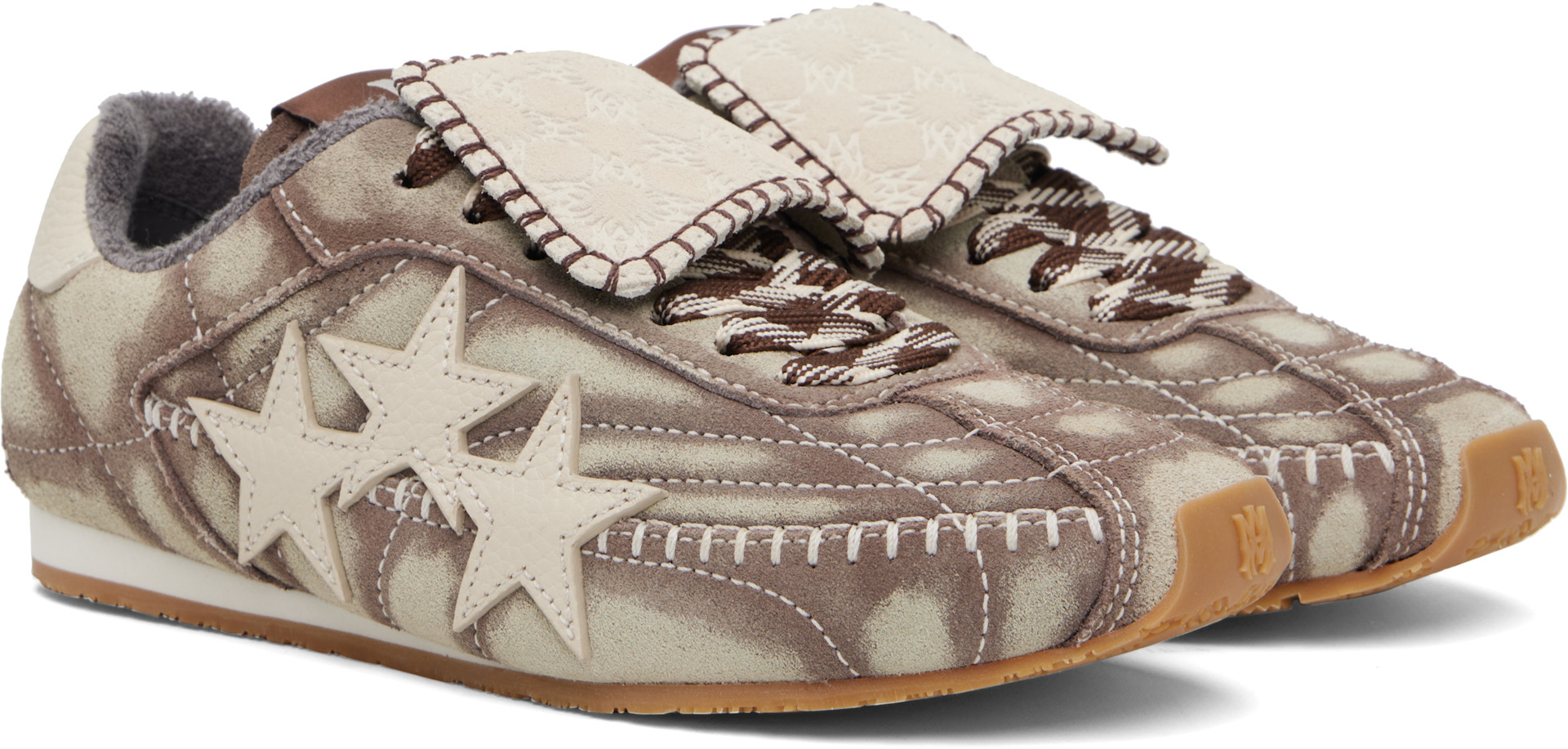 AMIRI - Baskets Pacific gris et taupe
