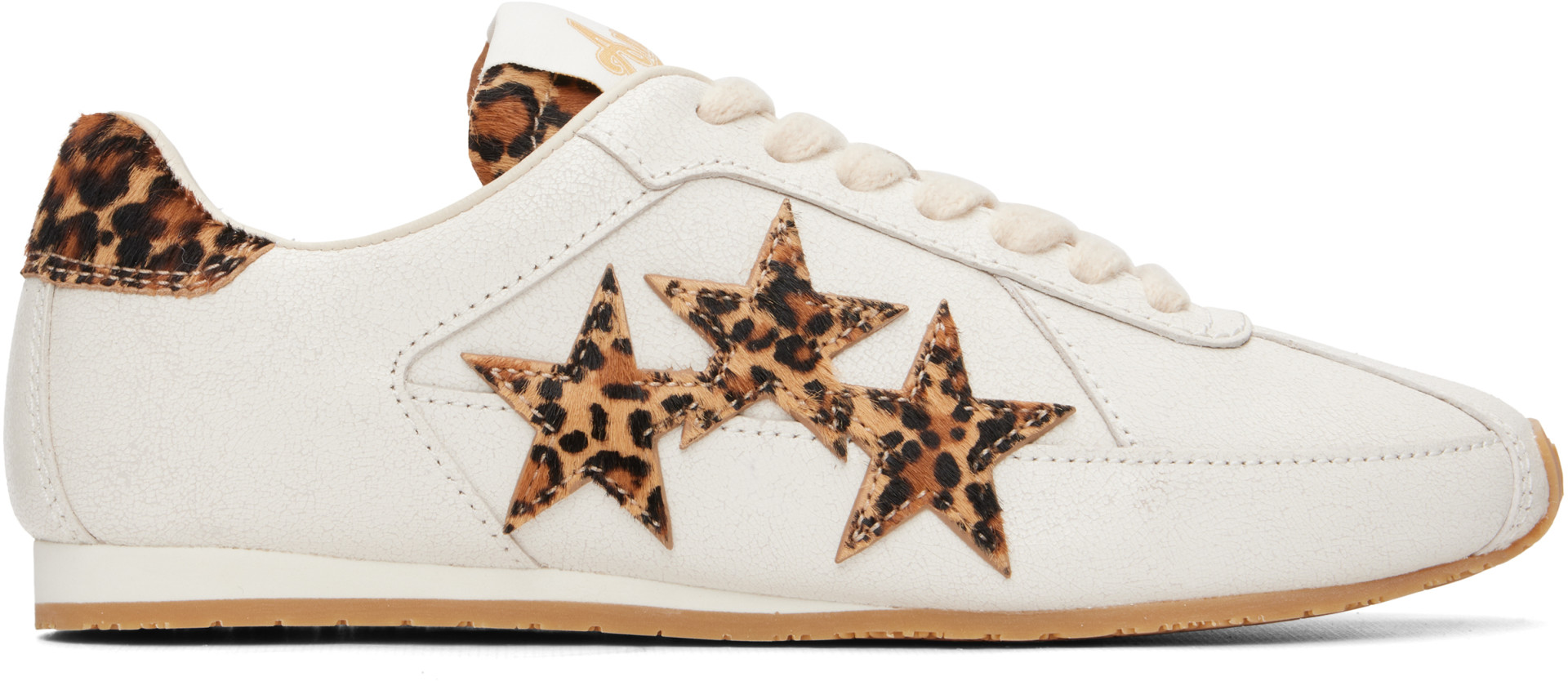 AMIRI - Off-White Leopard Pacific Flat Sneakers