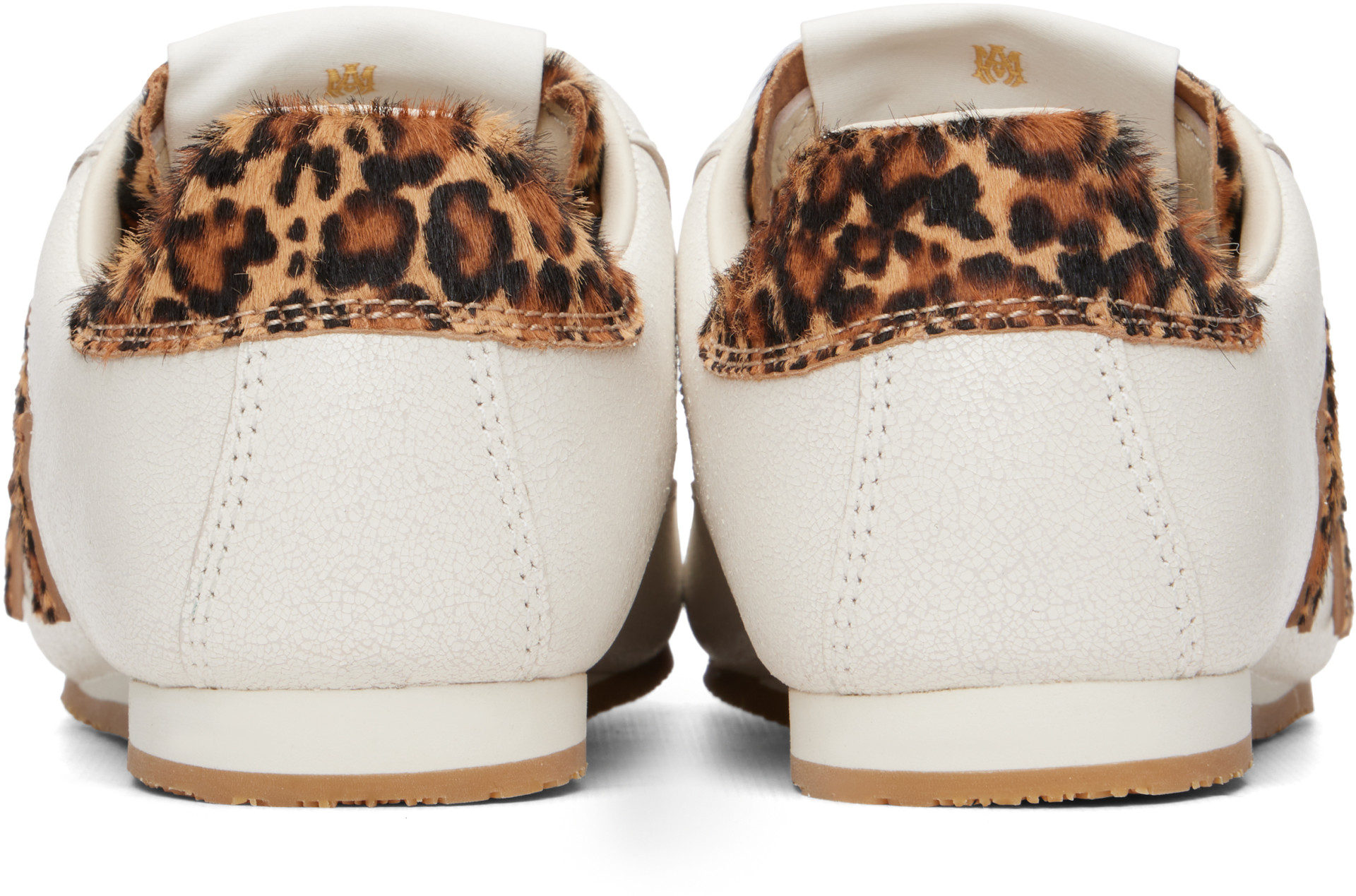 AMIRI - Off-White Leopard Pacific Flat Sneakers