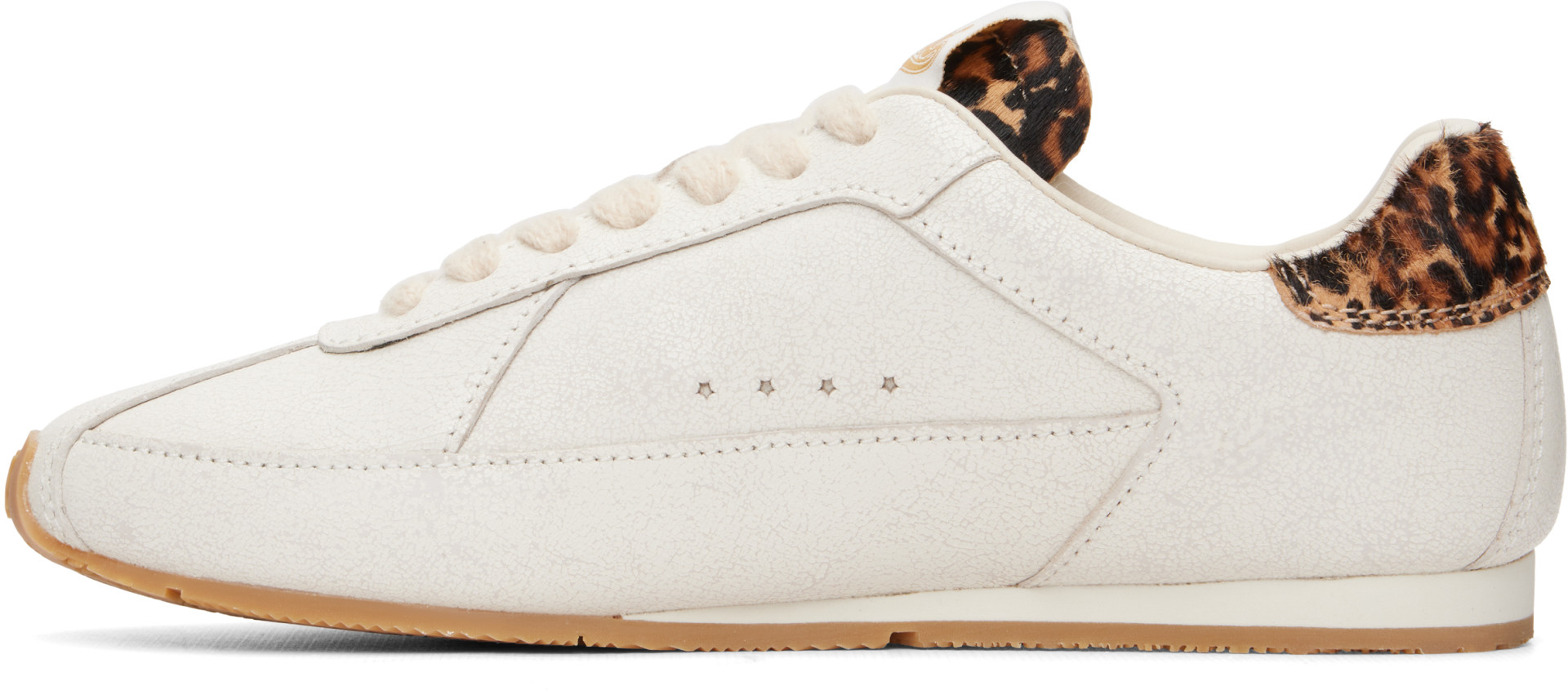 AMIRI - Off-White Leopard Pacific Flat Sneakers