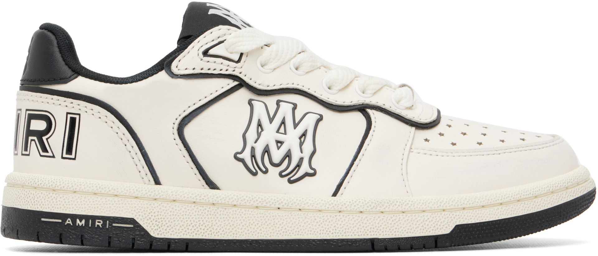 AMIRI - Baskets Newport blanc cassé