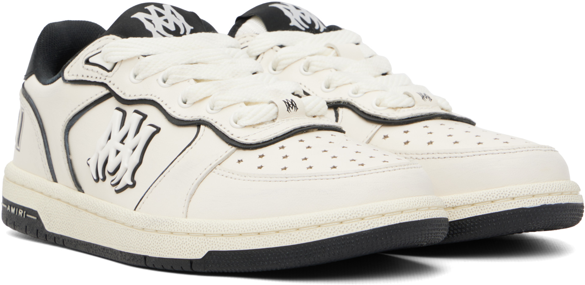 AMIRI - Baskets Newport blanc cassé
