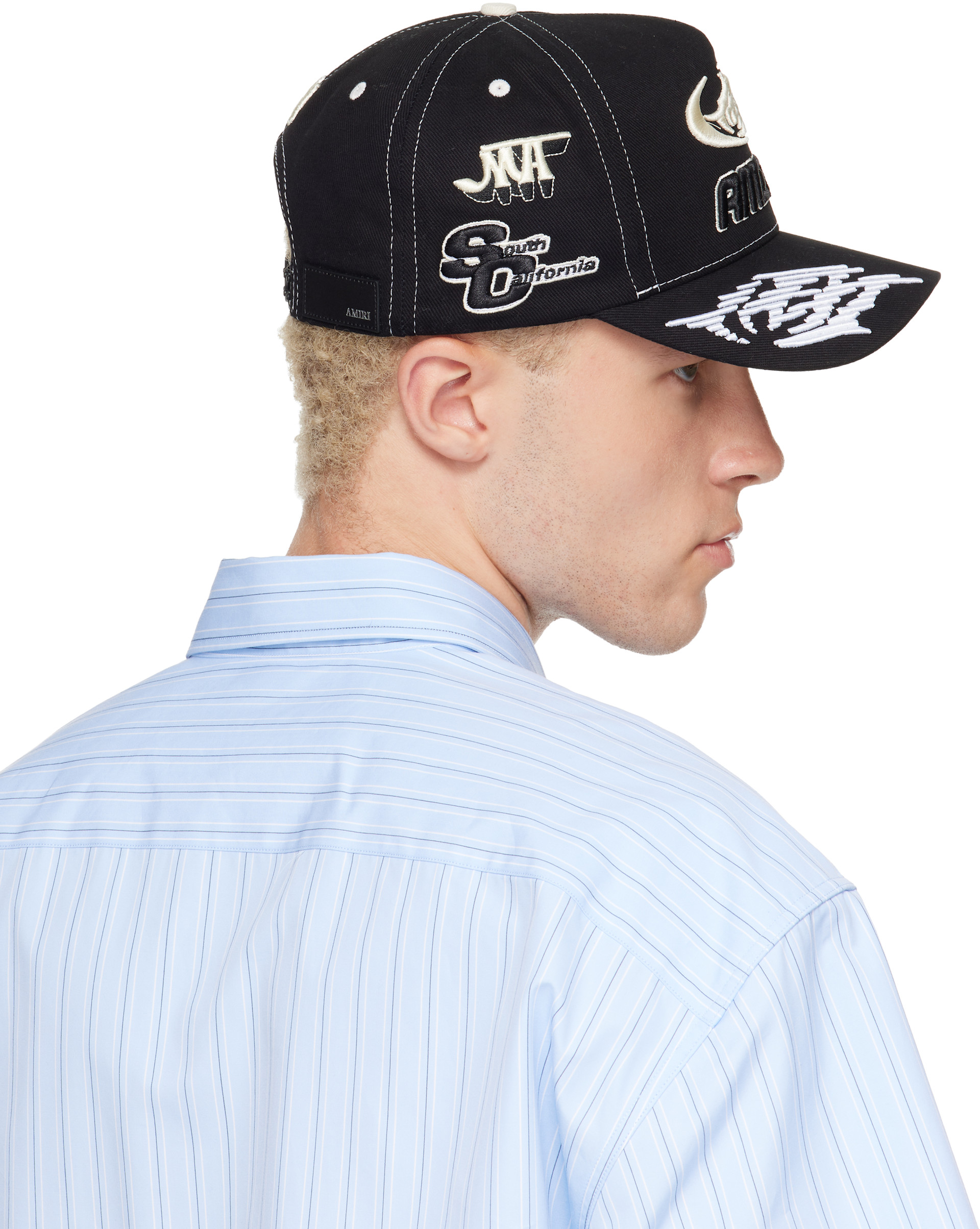 AMIRI: Black 'Amiri Sport' Cotton Cap | SSENSE