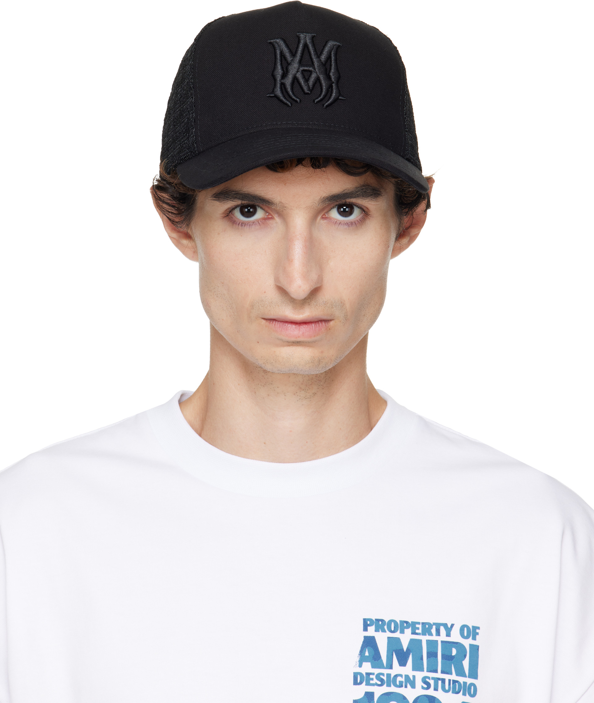 AMIRI - Black Canvas MA Trucker Cap