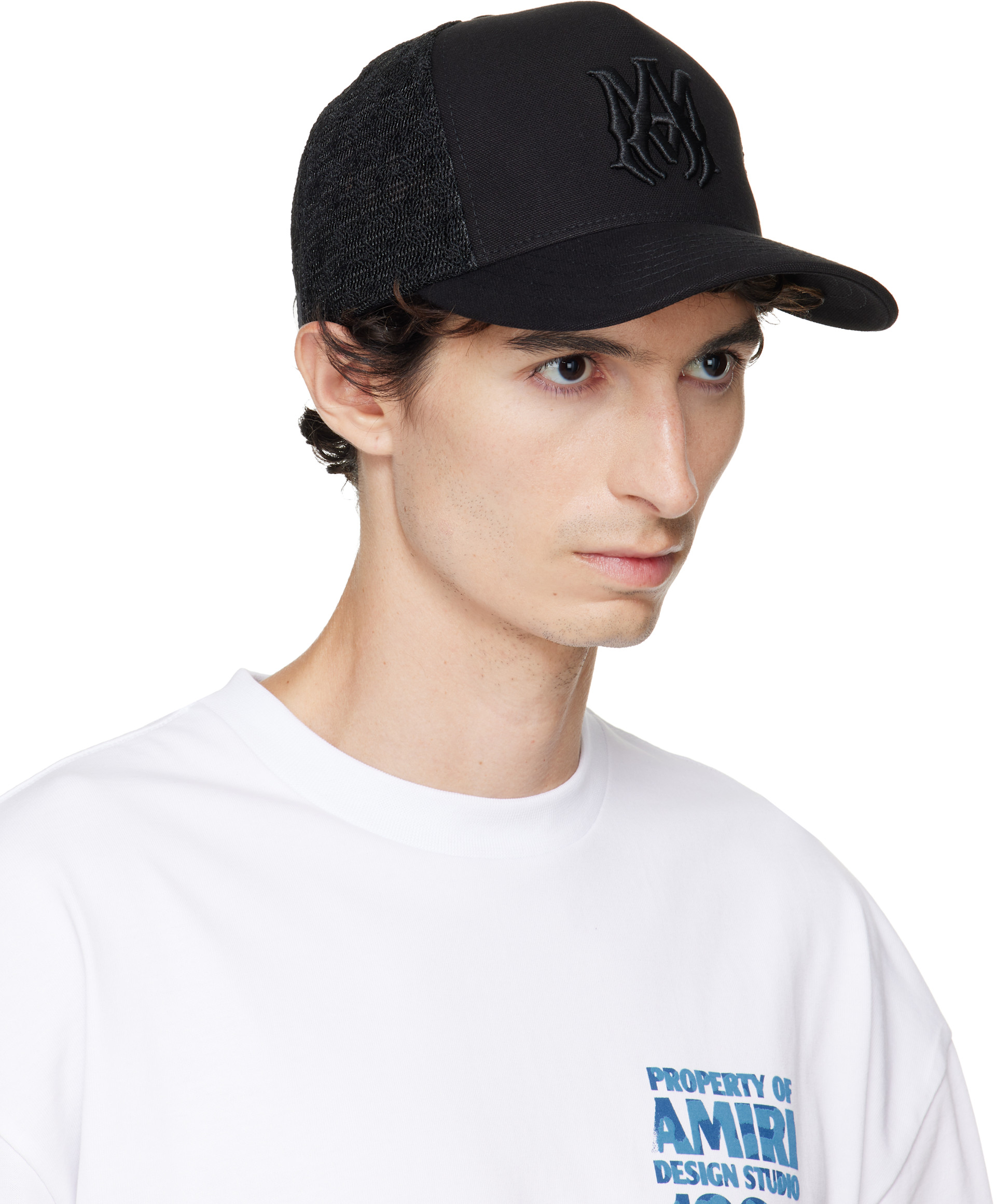 AMIRI - Black Canvas MA Trucker Cap