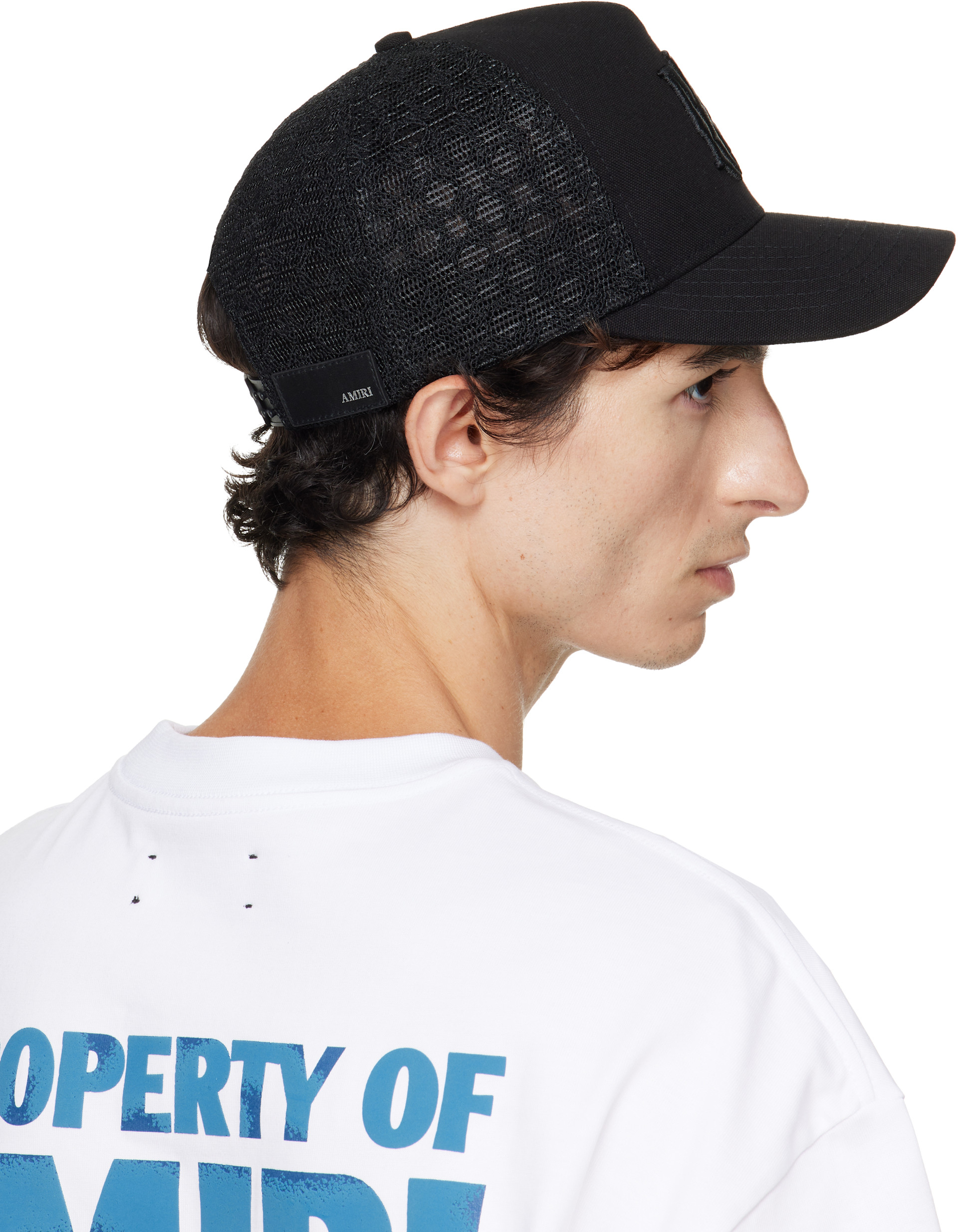 AMIRI - Black Canvas MA Trucker Cap